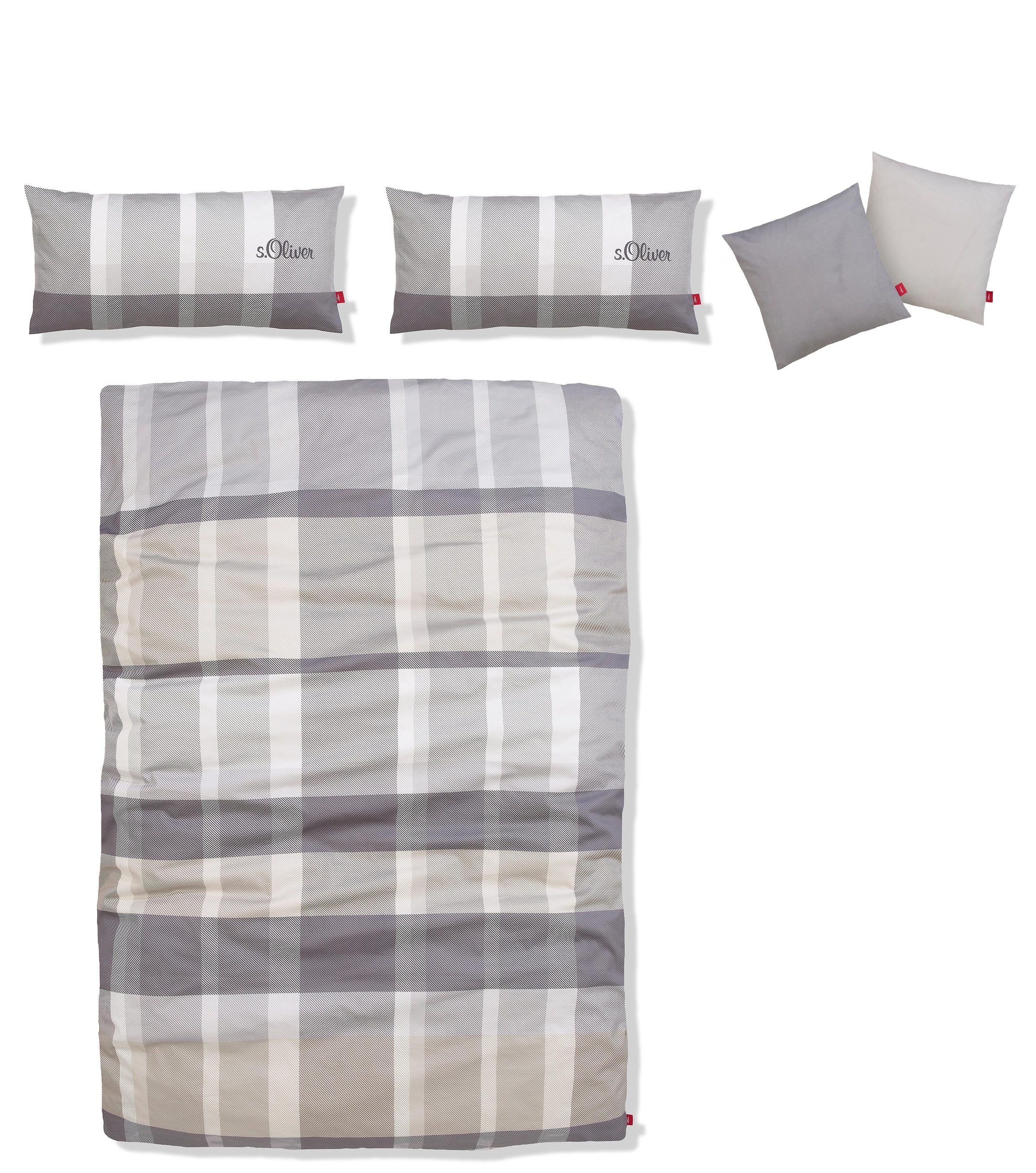 s.Oliver Bettwäsche "Tabea in Gr. 135x200 oder 155x220 cm" 3 tlg. Markenbet günstig online kaufen
