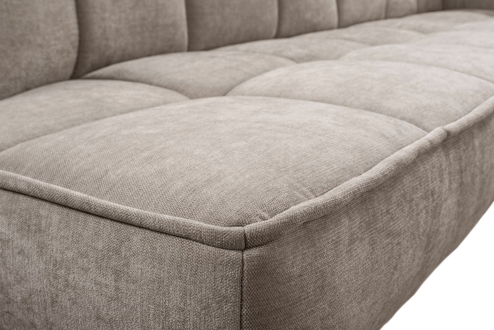 exxpo - sofa fashion Eckbank »Latte« moderne Sitz- und Rückensteppung, bequem und elegant, hoher Holzfuß