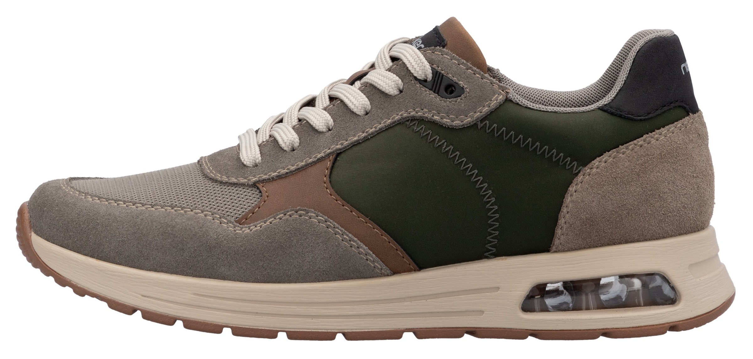 Rieker Sneaker, Schnürschuh, Halbschuh, Freizeitschuh mit gepolstertem Schaftrand