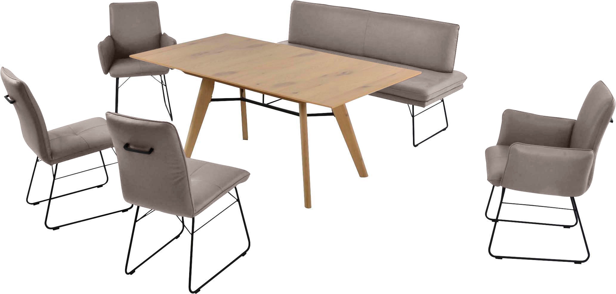 K+W Komfort & Wohnen Essgruppe »Giacomo IV« 6 Stk. tlg. Polsterbank in 2 Gr günstig online kaufen