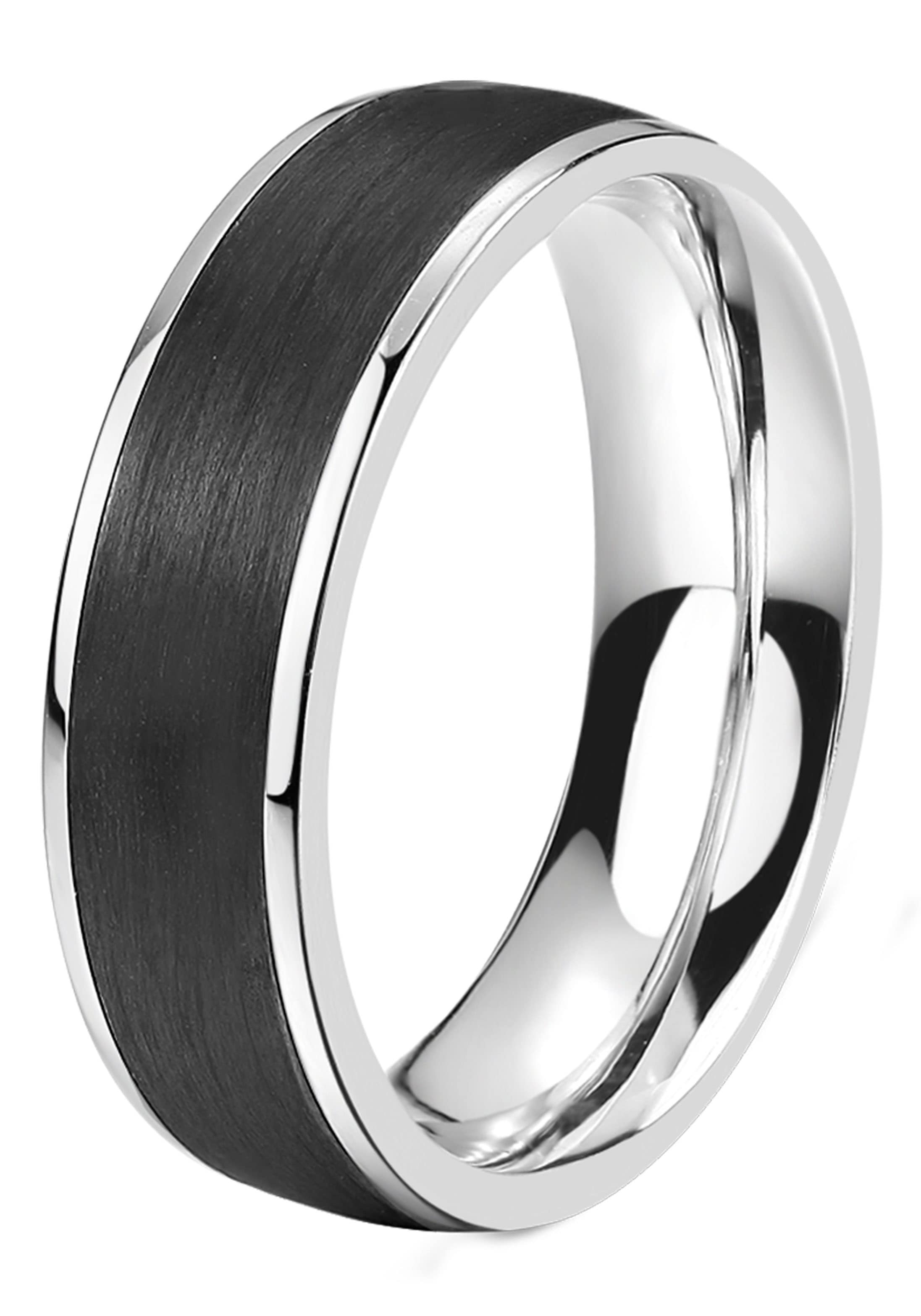 DOOSTI Trauring »Schmuck Geschenk Edelstahl Trauring Ehering Partnerring LIEBE«, wahlweise mit oder ohne Zirkonia