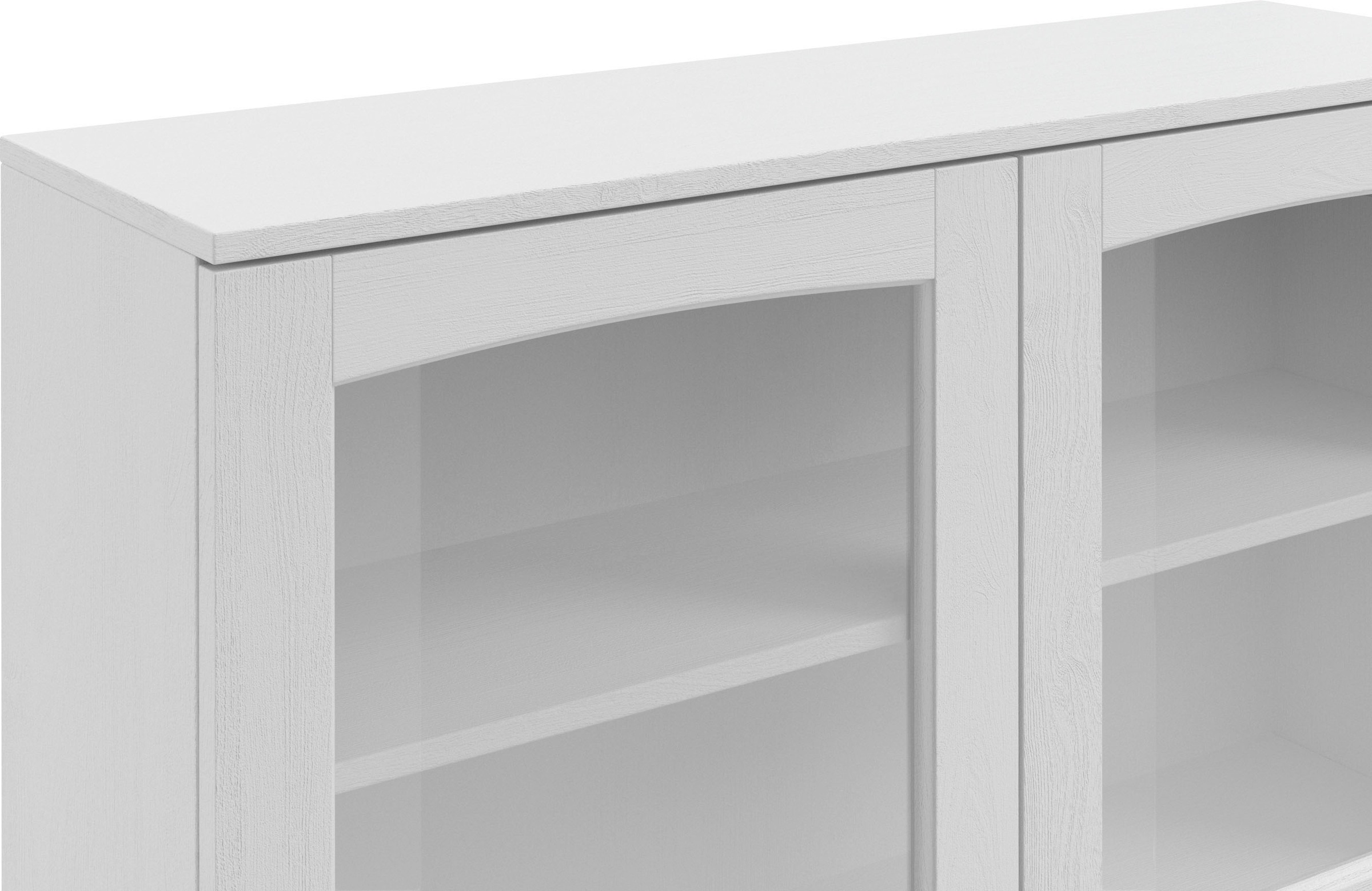 KOCHSTATION Hängeschrank »KS-Osby«, (1 St.), Kiefer massiv, Breite 100 cm, Türen mit Glaseinsatz