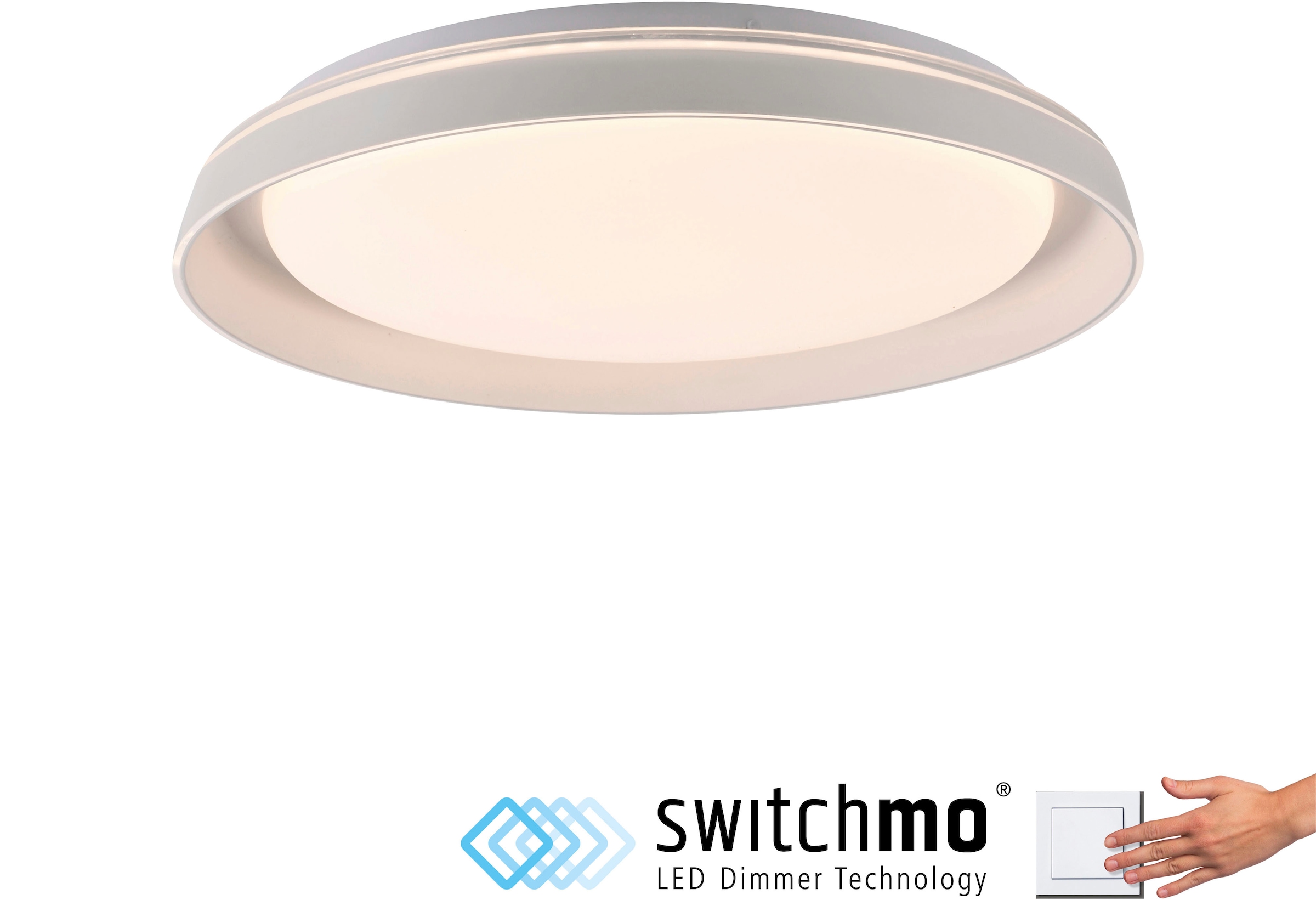 JUST LIGHT Deckenleuchte »SATI«, 1 flammig, Leuchtmittel LED-Board | LED fest integriert, LED, dimmbar, Switchmo, Memory, nach Trennung vom Netz