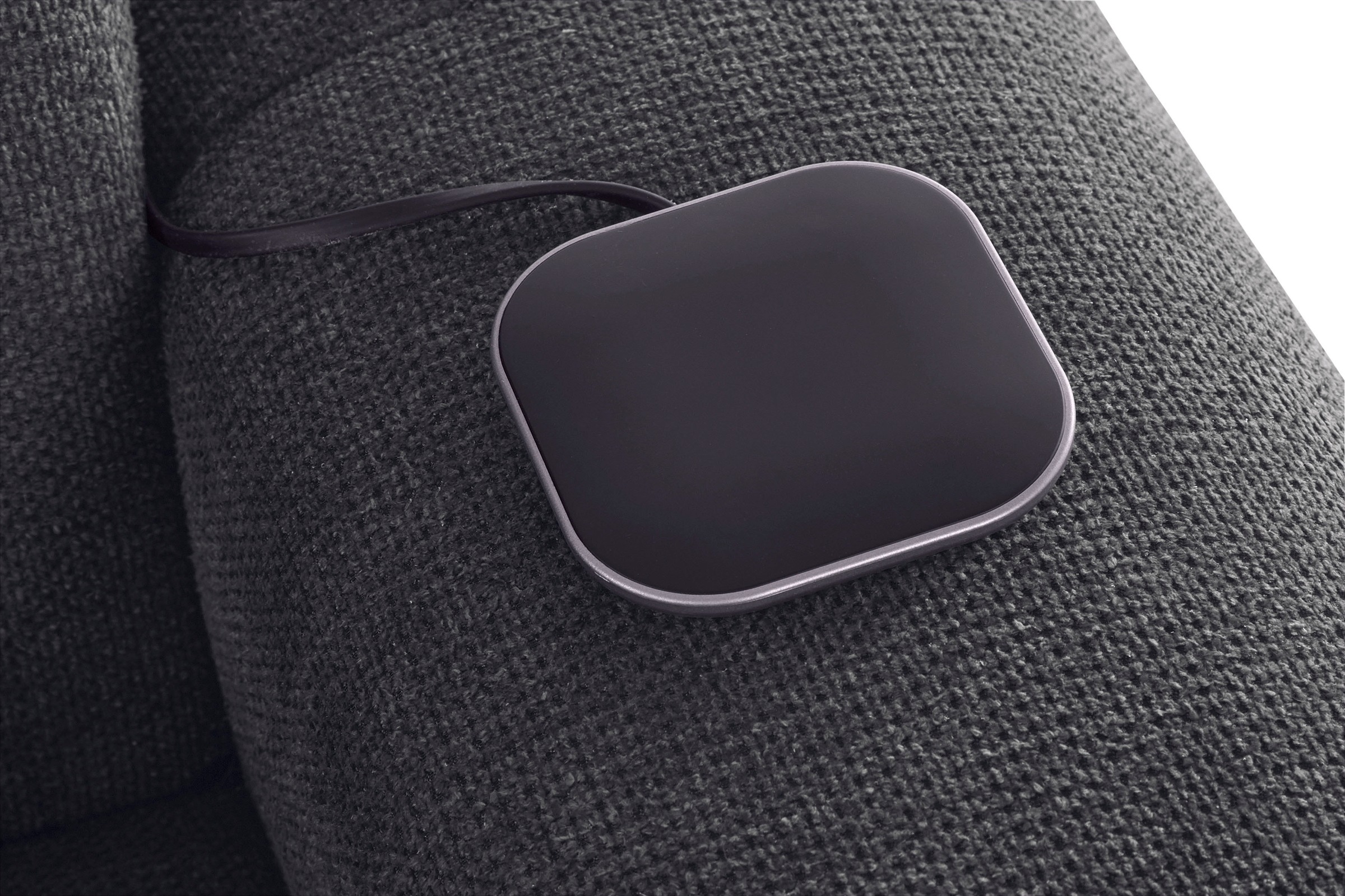 COTTA Ecksofa »Mia L-Form mit 3 Zierkissen«, wahlweise mit Bettfunktion, Bettkasten, Beleuchtung & Wireless-Charger
