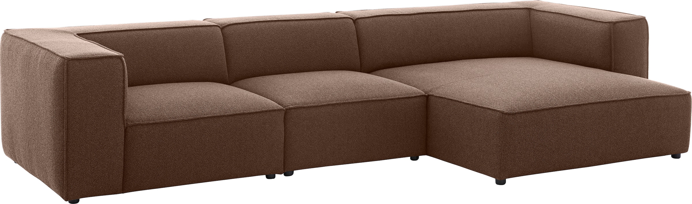 W.SCHILLIG Ecksofa »around-the-block«, mit eleganter Biese, mit Federkern, Breite 341 cm