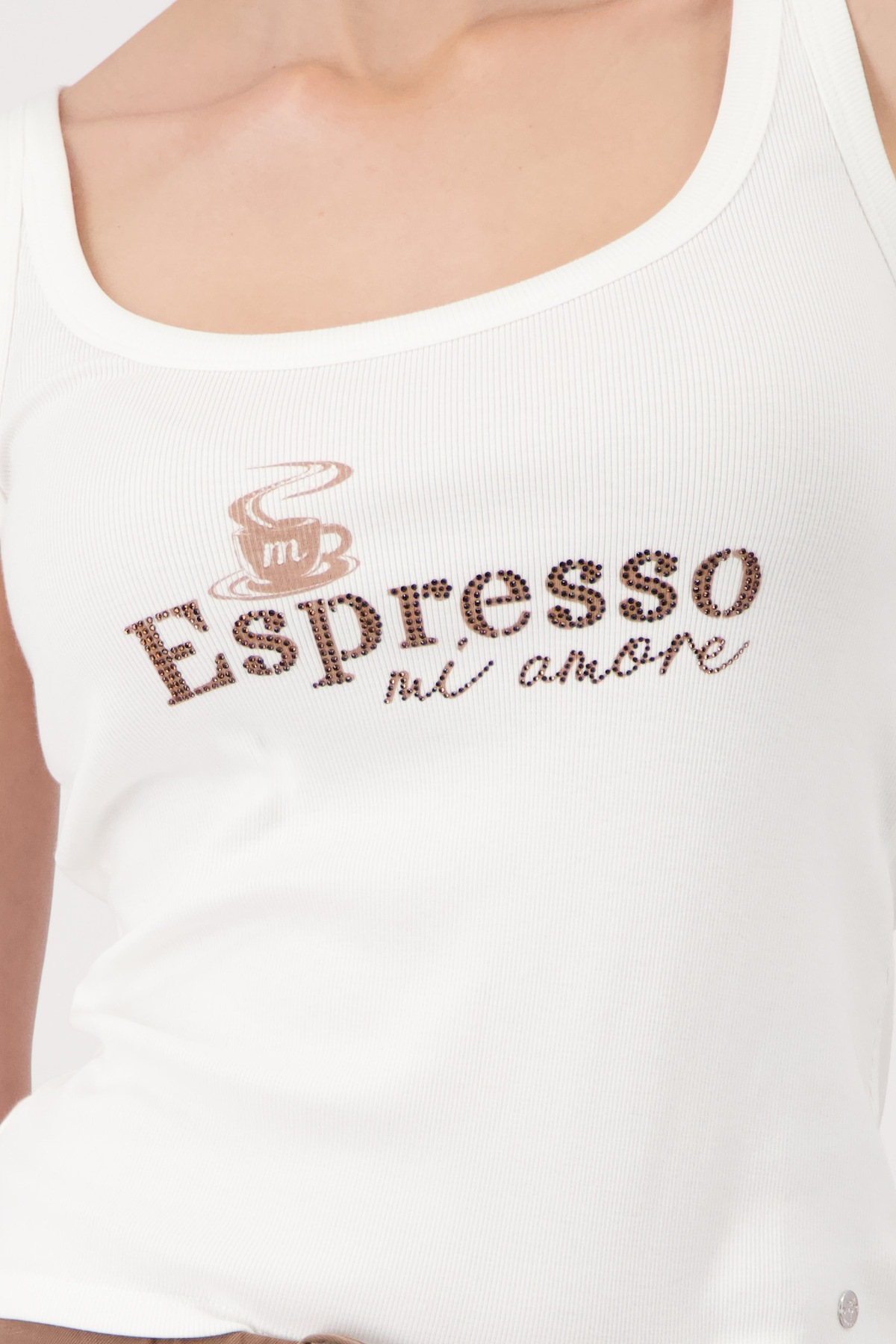 Monari Tanktop »Top Espresso« Regular fit mit Espresso-Print