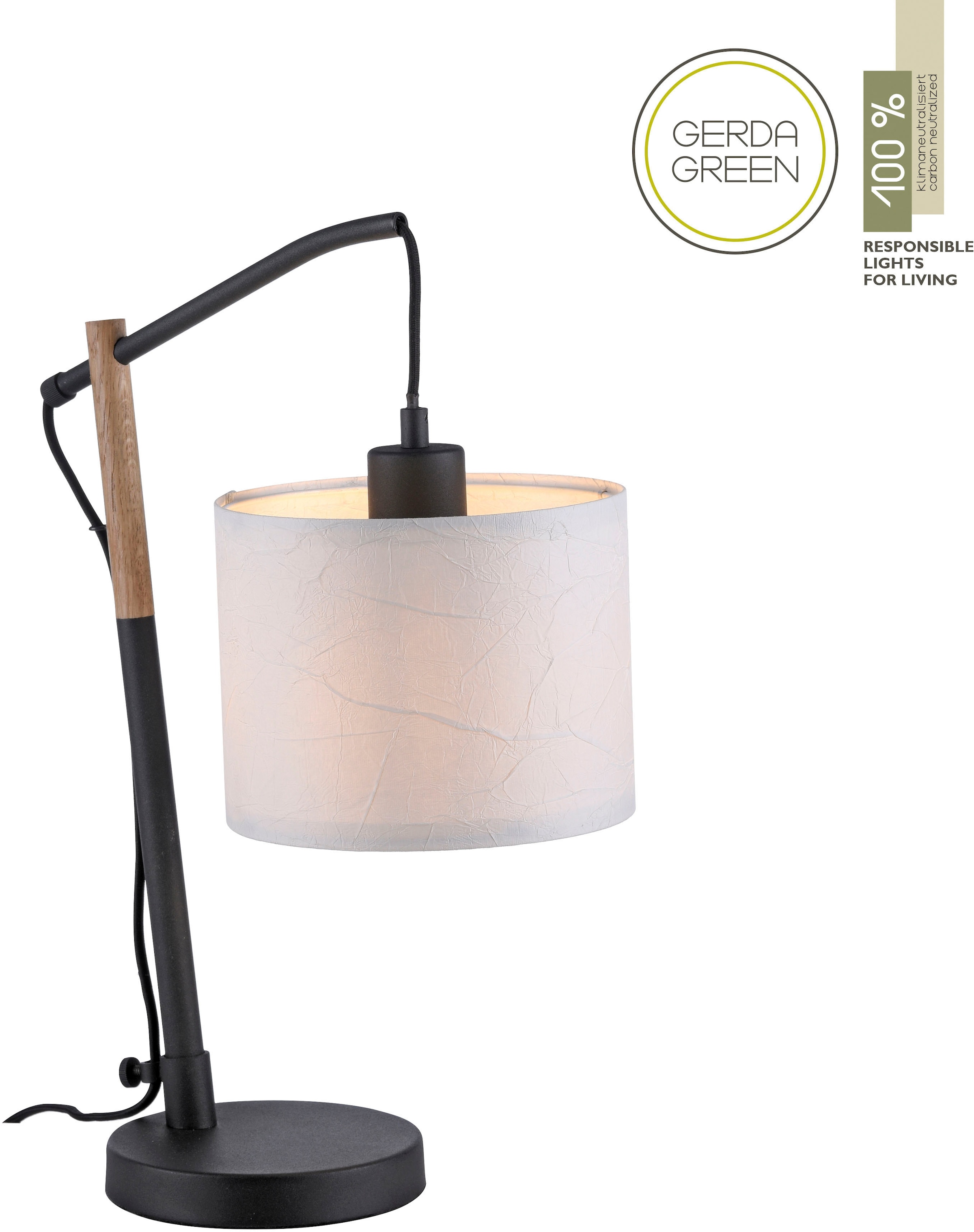 JUST LIGHT Tischleuchte »GREEN SOFI«, 1 flammig, Leuchtmittel E27   ohne Le günstig online kaufen