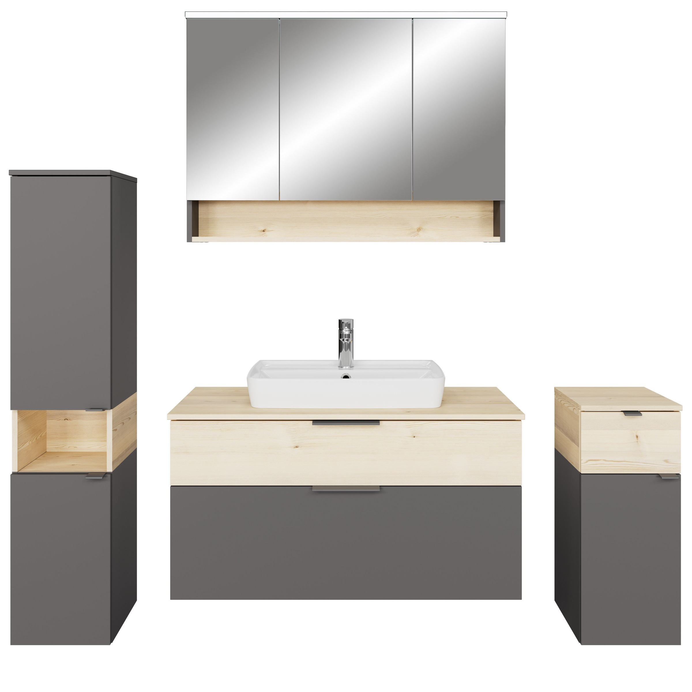 Saphir Badmöbel-Set »Quickset 394«, (Komplett-Set, 5 St.)