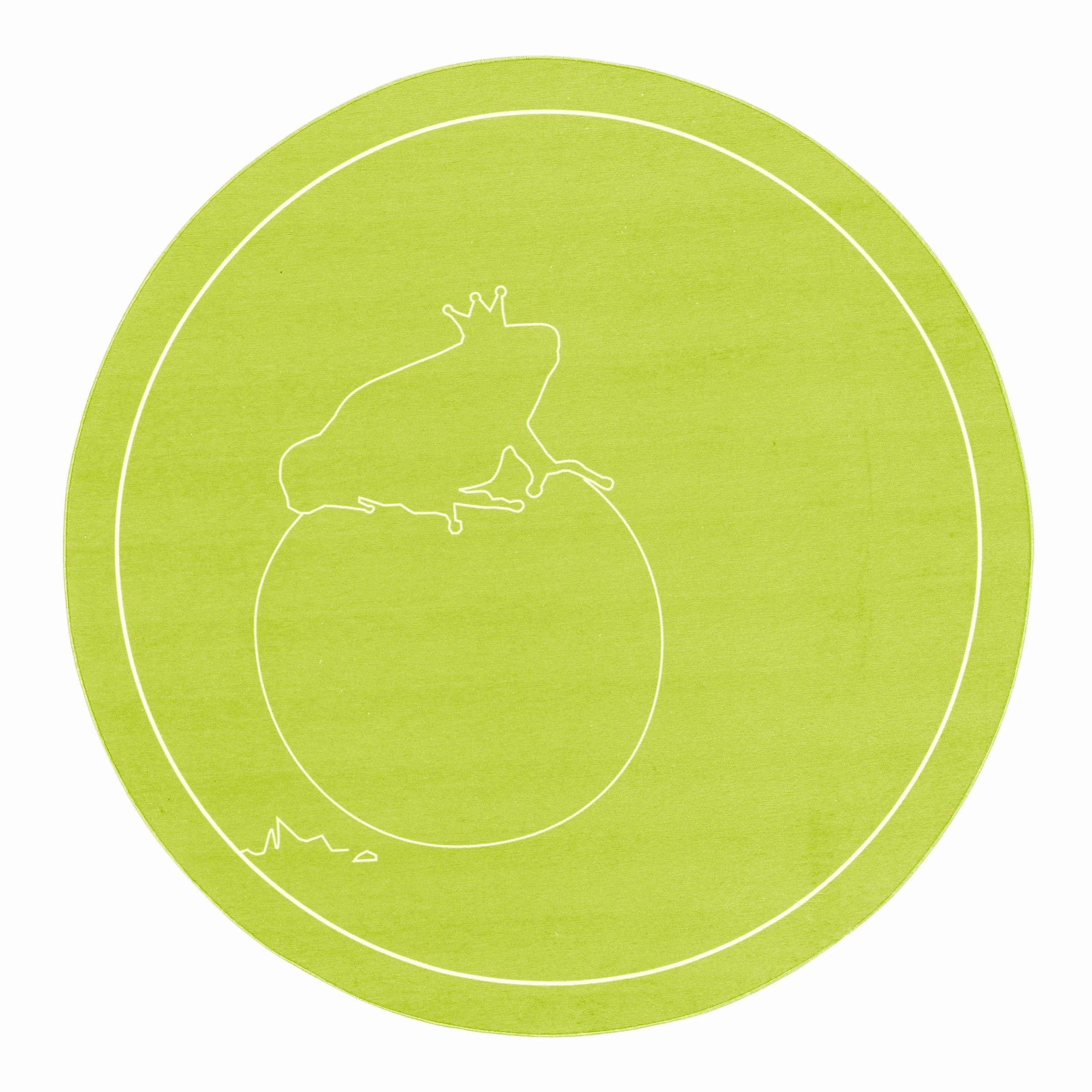 grimmliis Kinderteppich »Märchen 2«, rund, 2 mm Höhe, Motiv Froschkönig, Kinderzimmer