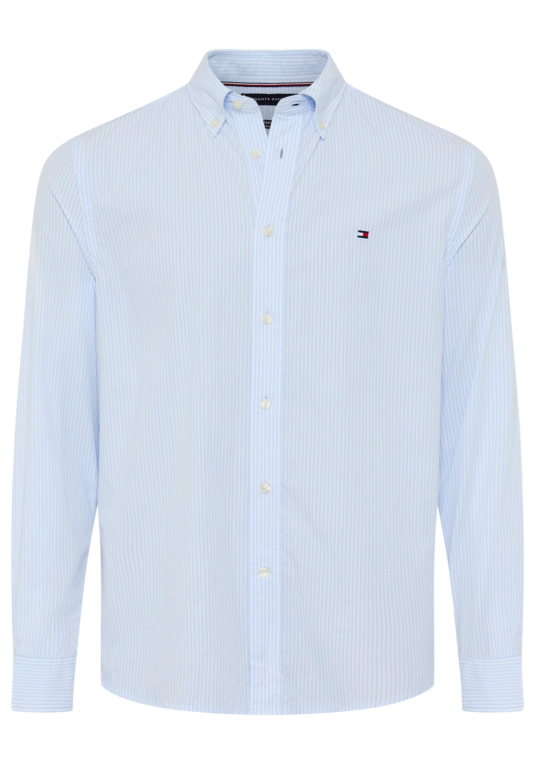 Tommy Hilfiger Langarmhemd »CORE FLEX POPLINE CLASSIC STRIPE« regular fit, Button-down-Kragen, feine Streifen