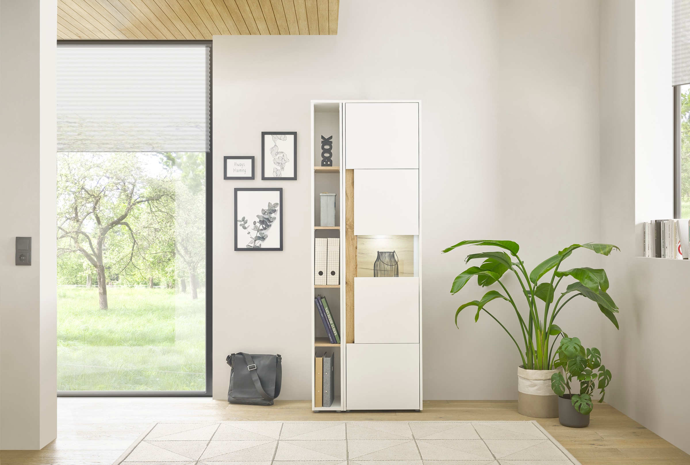 Büromöbel-Set HOME AFFAIRE "CiTY/GiRON", weiß, B:70cm H:200cm T:40cm, Arbeitsmöbel-Sets, Büromöbel-Set