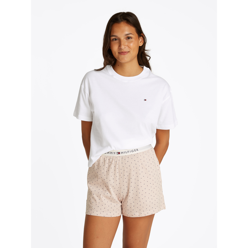 TOMMY HILFIGER UNDERWEAR Pyjama »SS PRT PJ SHORT SET« Set, 2tlg, 2 Stk. tlg., mit Muster, Logo White/Paisley L (40) L (40) Pyjama von TOMMY HILFIGER
