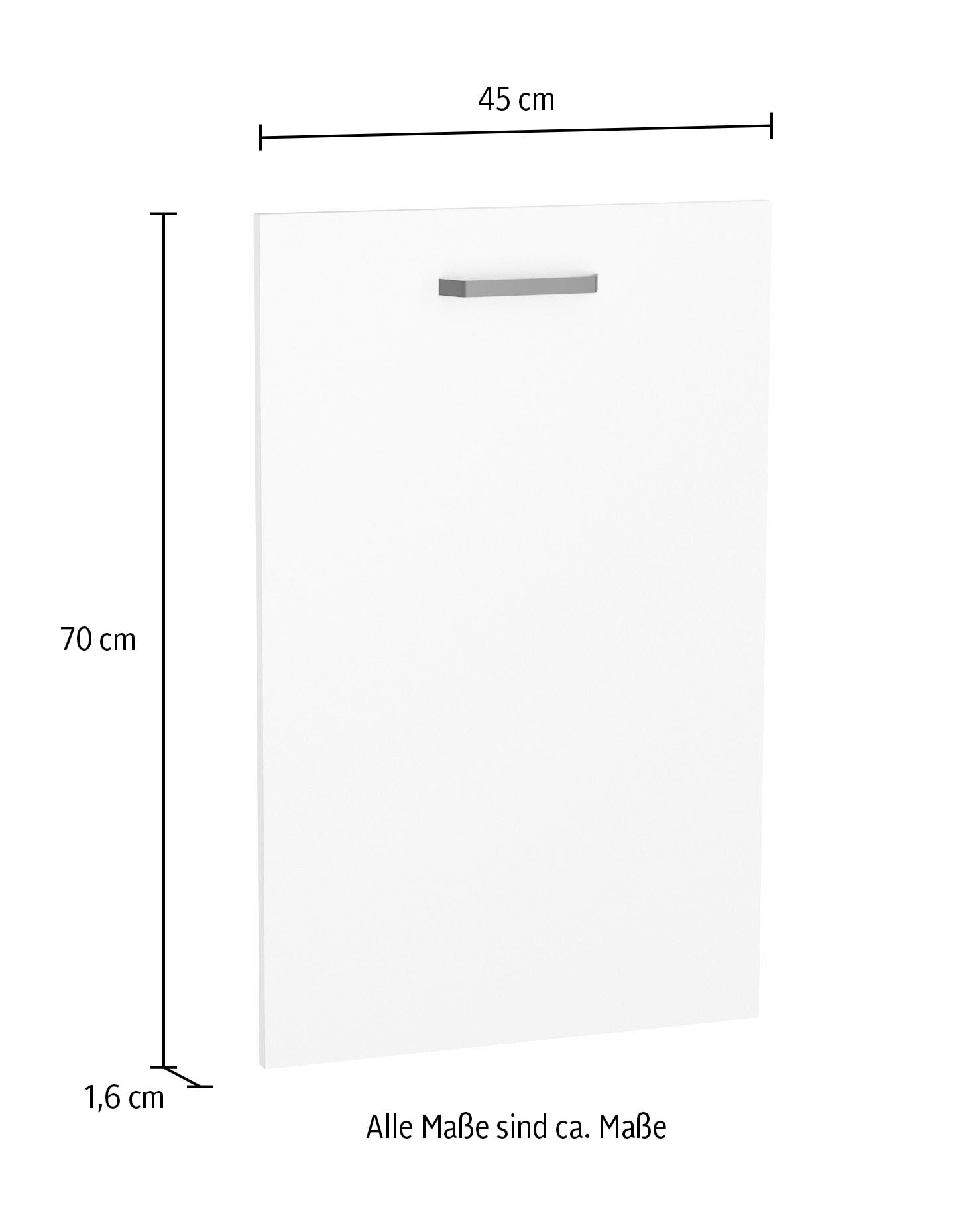 KOCHSTATION Vorsatztür »Paula« 1 tlg. tlg. für vollintegrierten Geschirrspüler 45 cm