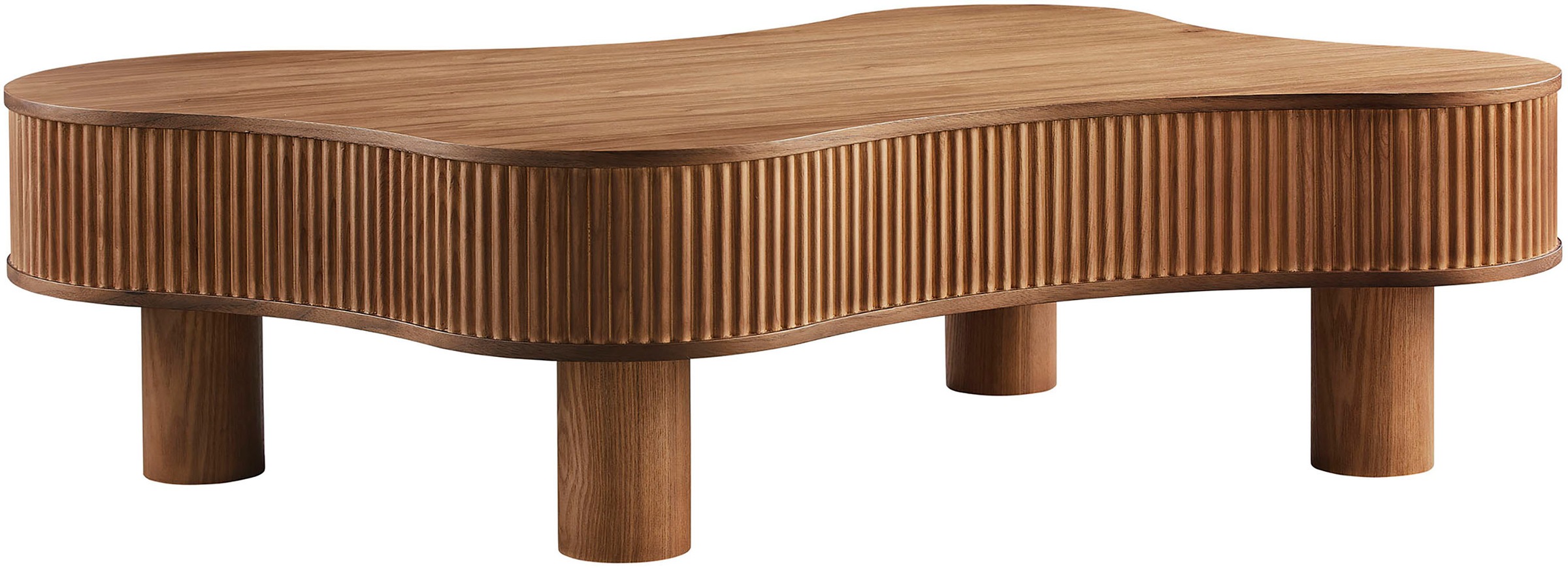 SalesFever Couchtisch »Wohnzimmertisch organisch mit Massivholz-Lamellen 11 günstig online kaufen