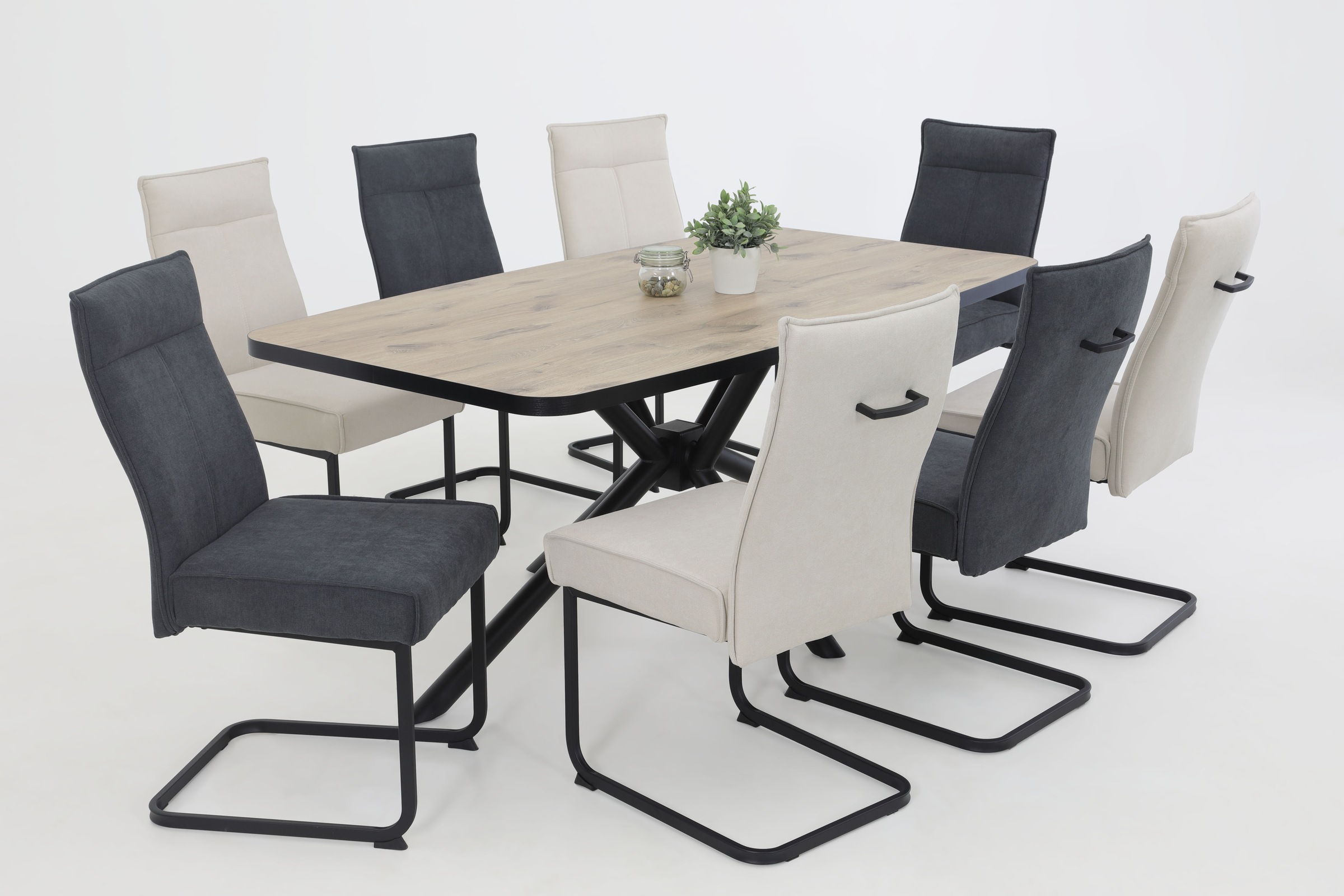 HELA Freischwinger »KAREN Esszimmerstuhl«, (Set), 4 St., XL-Breite, Komfort günstig online kaufen