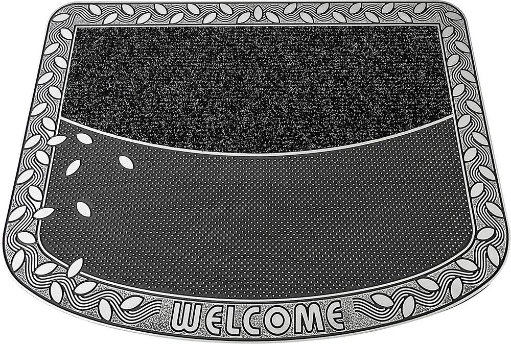 Home2Fashion Fußmatte »TC Clean Leaves«, rechteckig, 8 mm Höhe, Schmutzfangmatte, mit Spruch, robust, In- und Outdoor geeignet