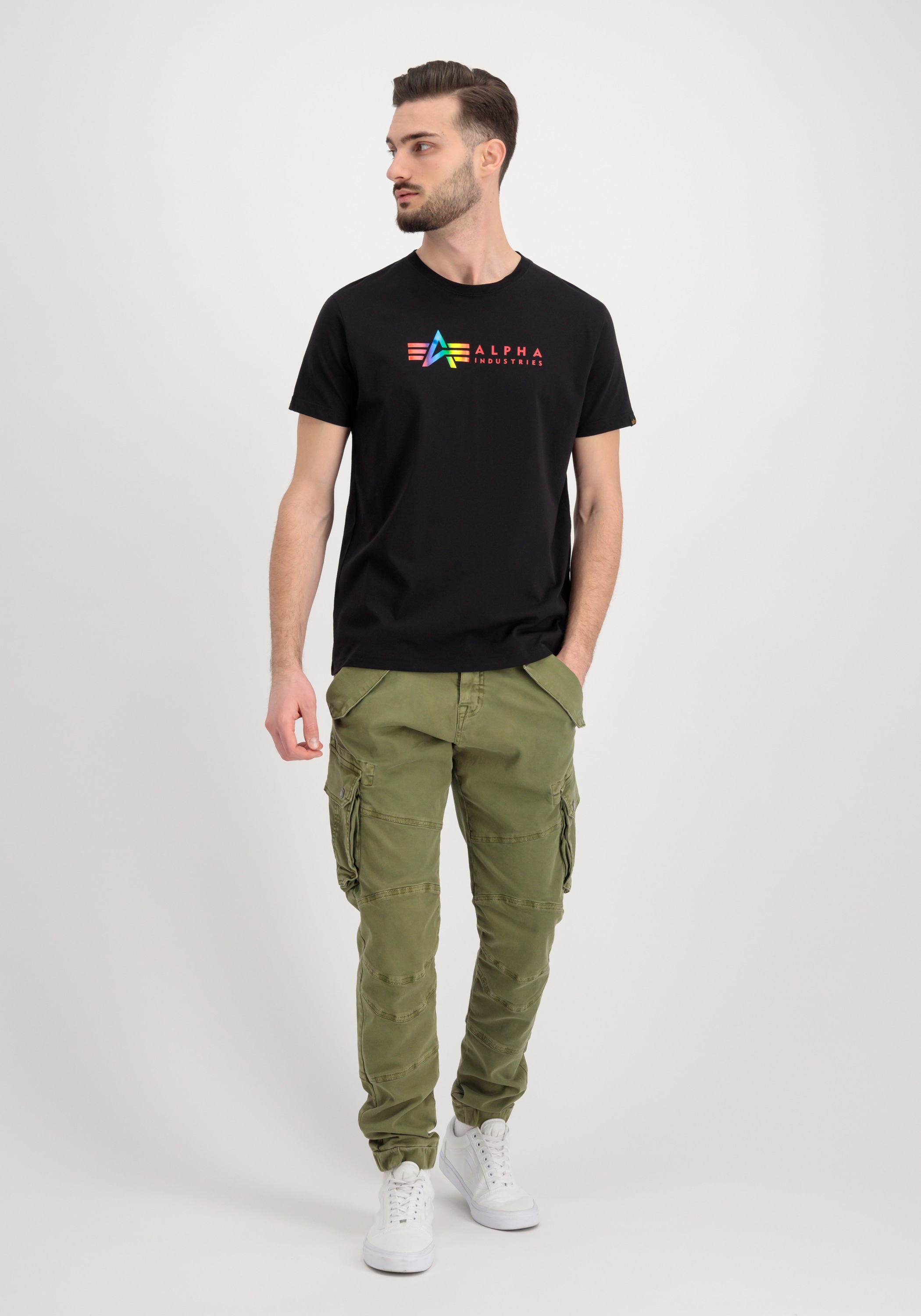 Alpha Industries T-Shirt »Alpha Industries Men - T-Shirts Alpha Label T-Shirt Metal«