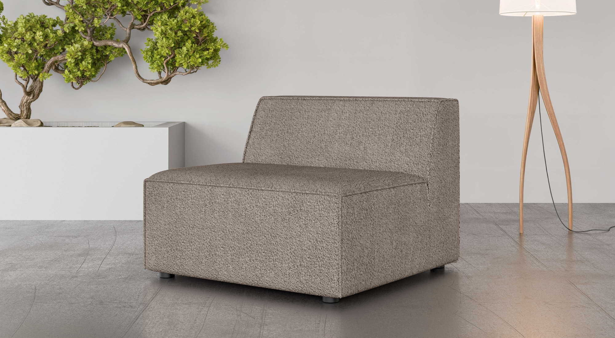 INOSIGN Sessel »Bequemer Sessel Cavan, Maße B/T/H: 90/90/72 cm«, ohne Armle günstig online kaufen