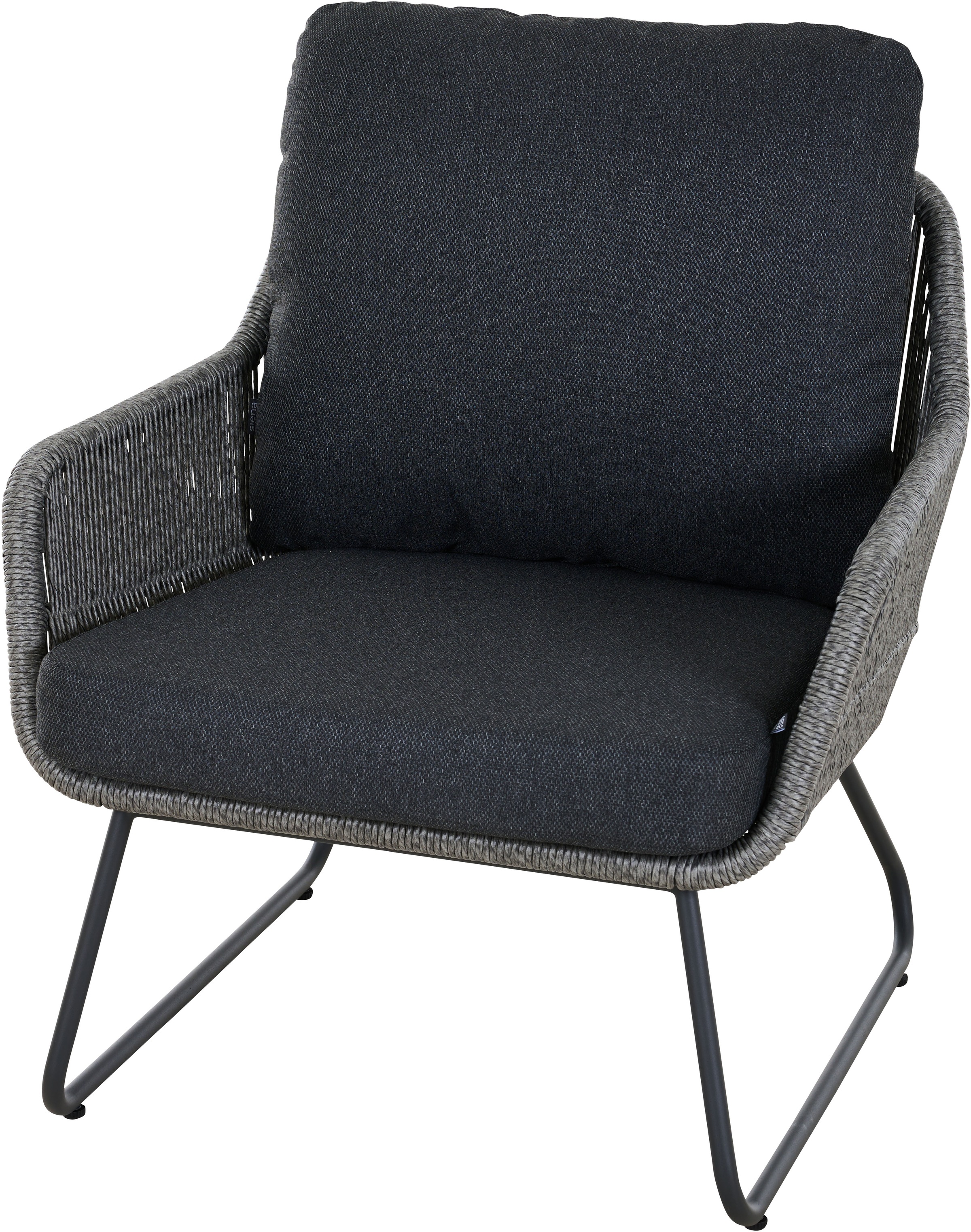 Siena Garden Loungeset »Kansas Lounge« Set, 4 tlg. 2er Bank, 2 x Sessel und Tisch