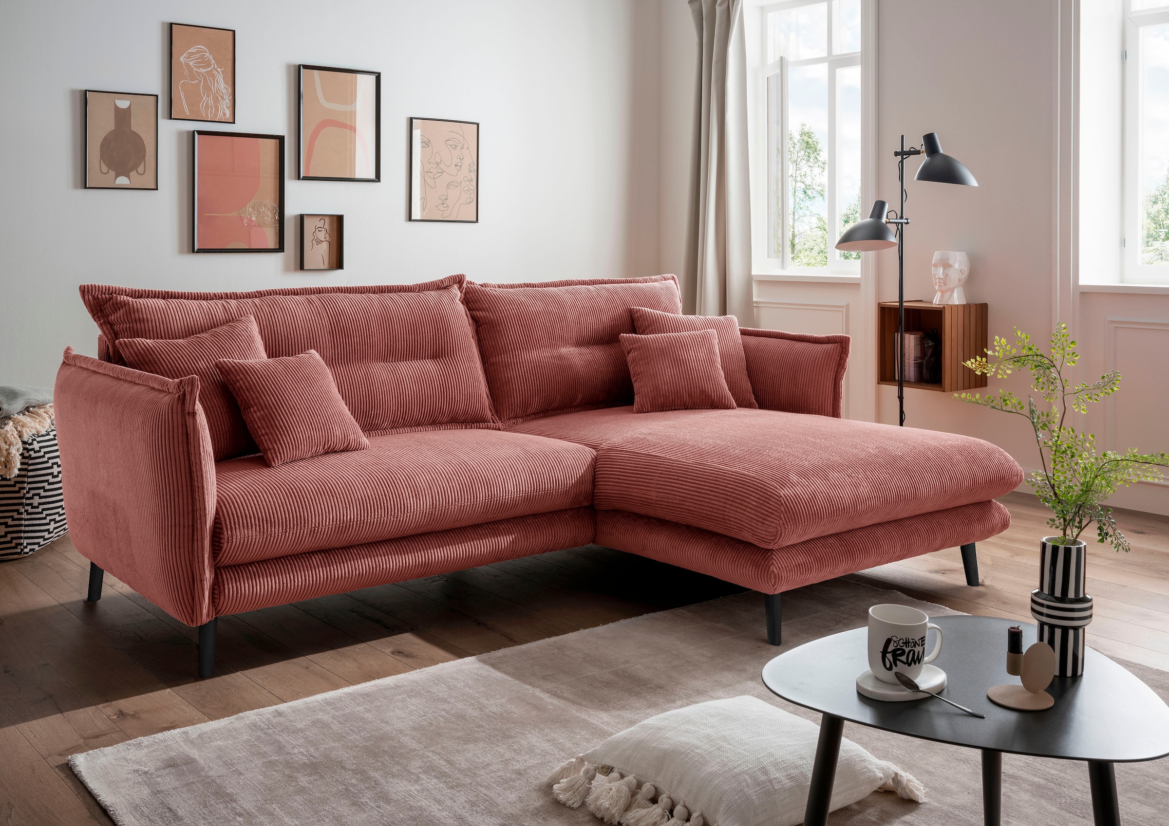 INOSIGN Ecksofa »Lazio«, in verschiedenen Bezugsqualitäten und Farben liefe günstig online kaufen
