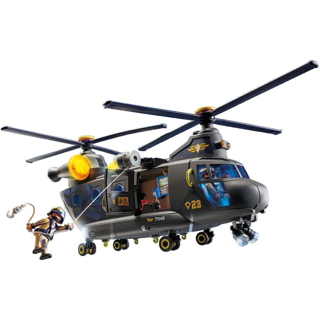 Playmobil® Konstruktions-Spielset »SWAT-Rettungshelikopter (71149), City Action«, (117 St.), Made in Europe; mit Licht und Sound