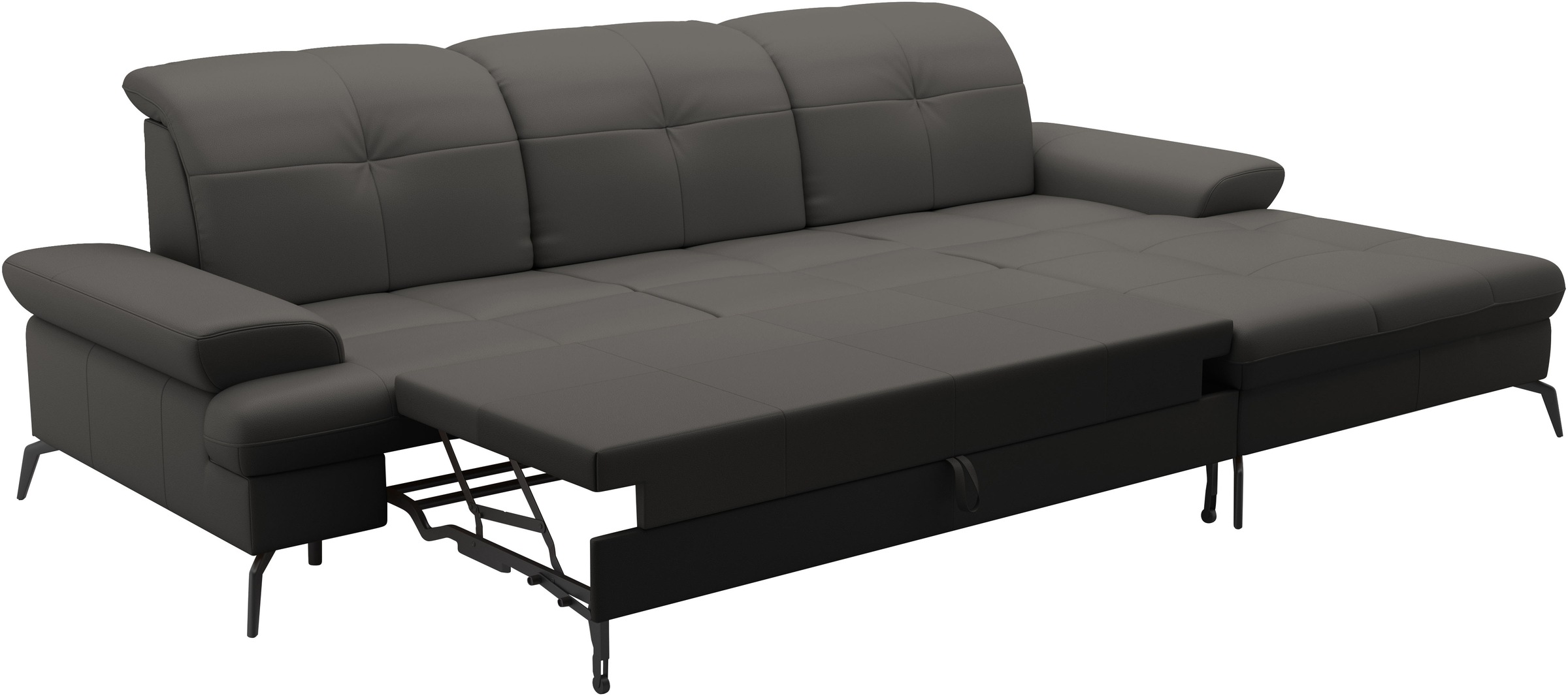 sit&more Ecksofa »Amica, L-Form, inkl. Sitztiefenverstellung & Armteilverstellung«, wahlweise mit Bettfunktion, Bettkasten und Kopfteilverstellung