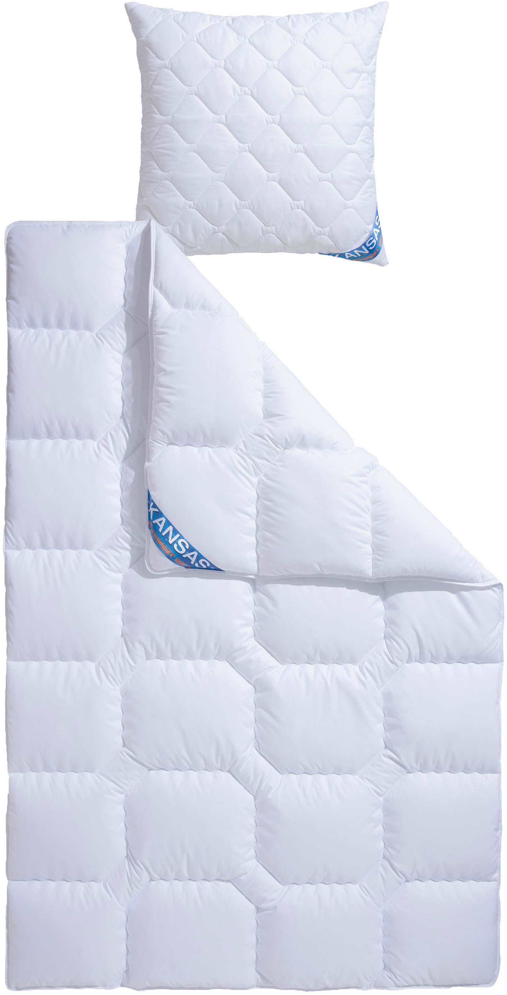 fan Microfaserbettdecke + Kopfkissen »Kansas, 2tlg.-Set mit Kissen 80x80 cm günstig online kaufen