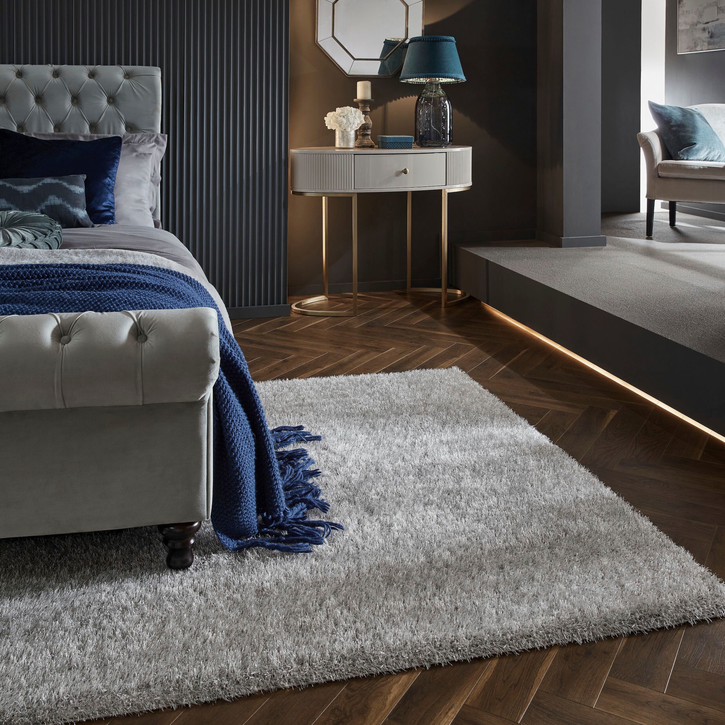 FLAIR RUGS Hochflor-Teppich "Velvet" rechteckig 40 Höhe günstig online kaufen