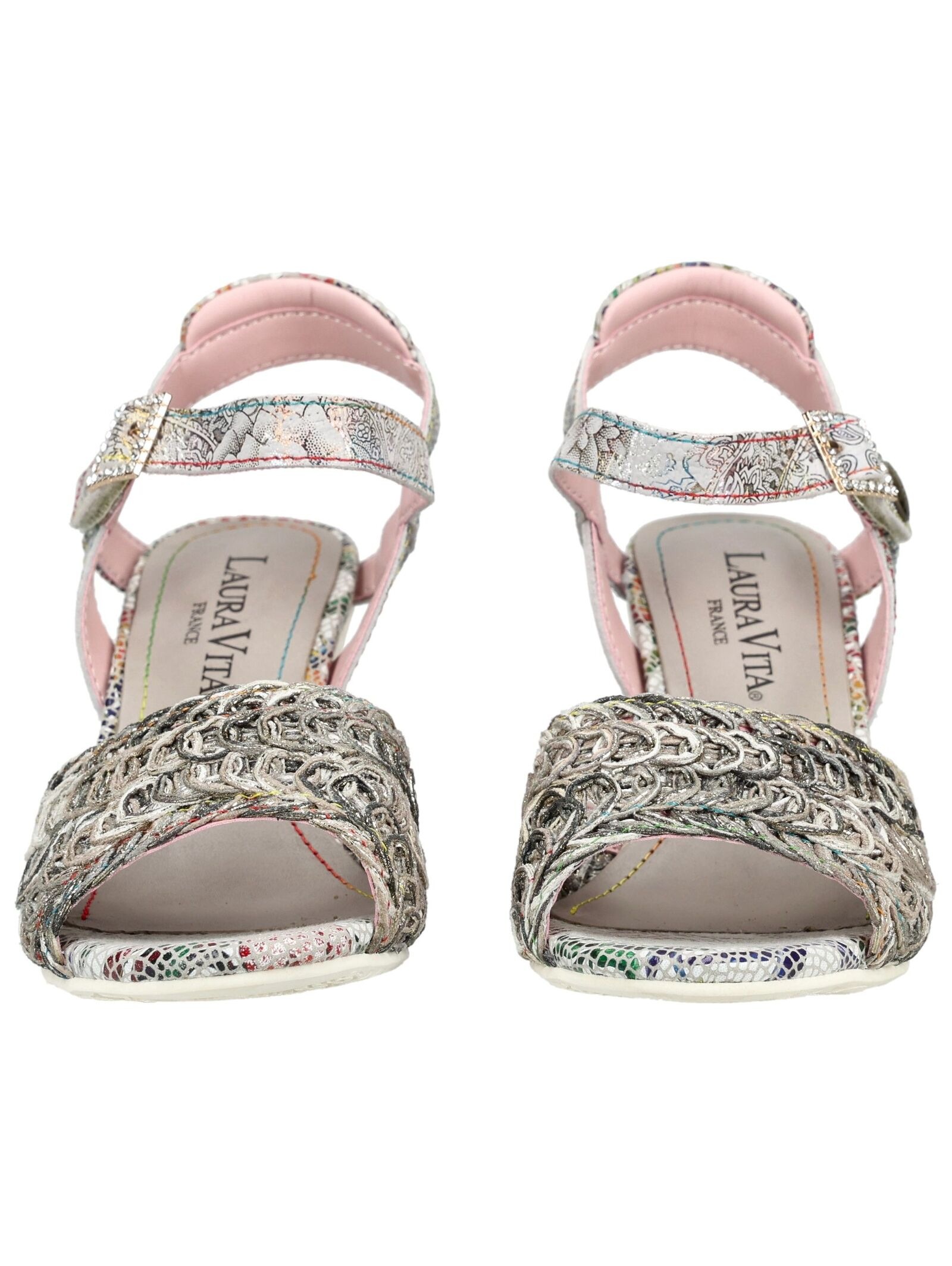 LAURA VITA High-Heel-Pumps »LAURA VITA Pumps Leder/Textil«