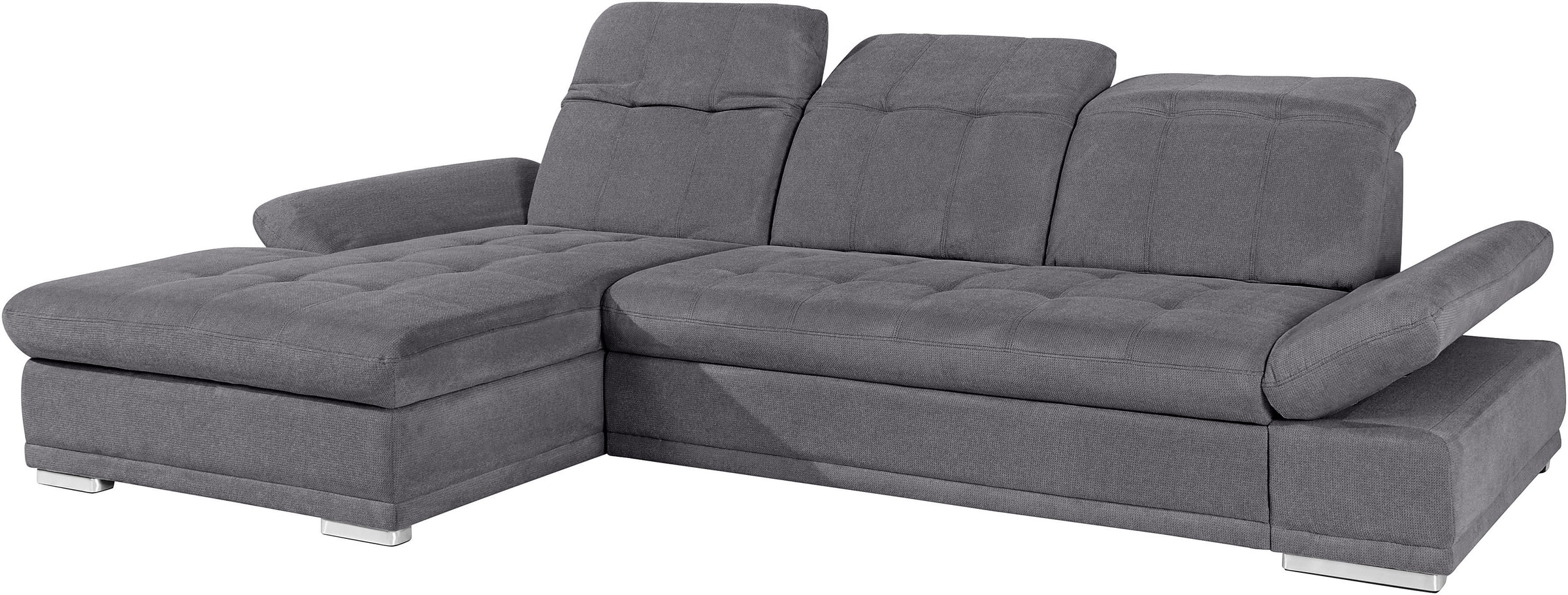 COTTA Ecksofa »Holiday L-Form mit Sitztiefen-, Armteil- und Kopfteilverstellung«, wahlweise mit Bettfunktion & Bettkasten