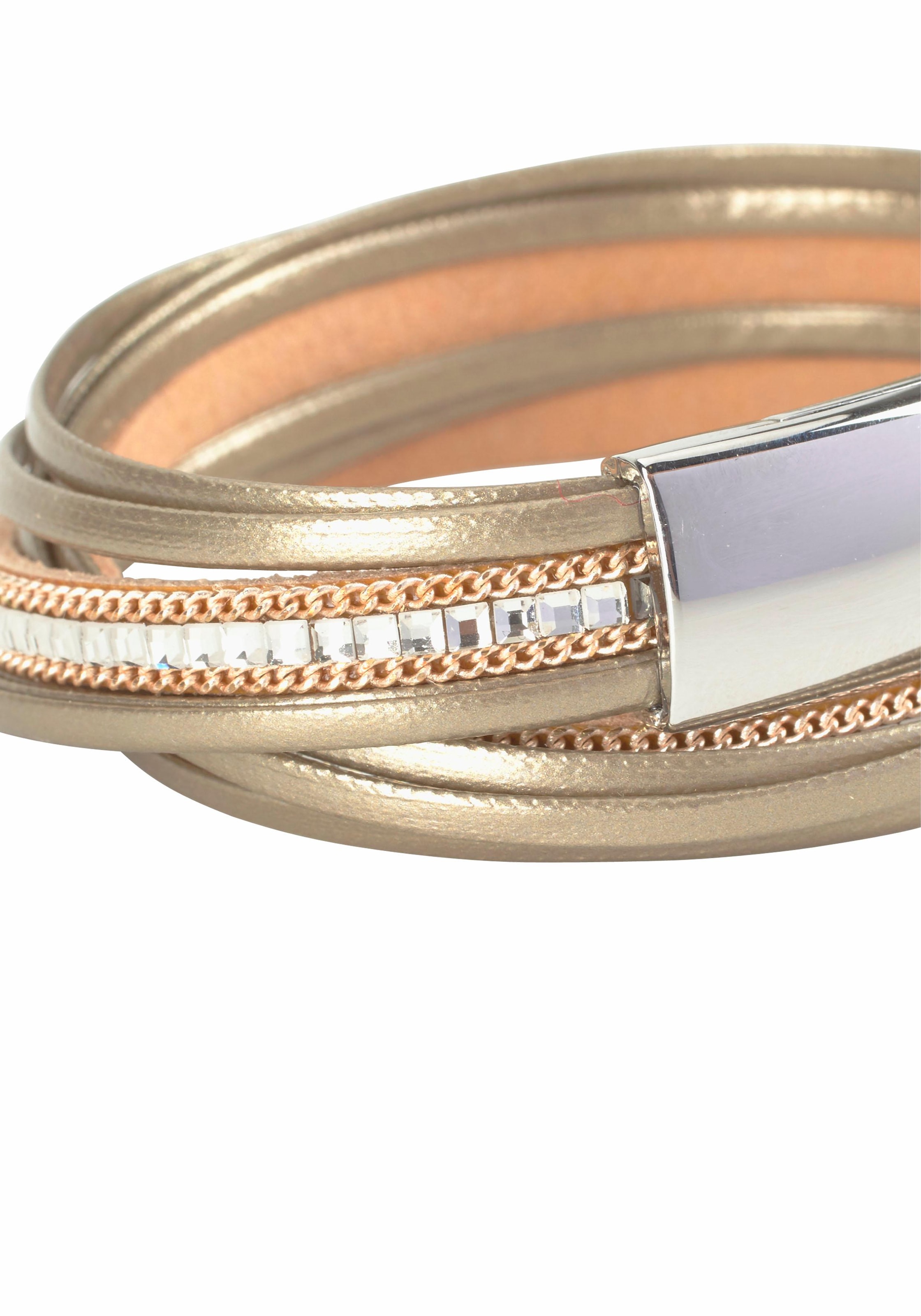 »im Glassteinen Wickelarmband bestellen Metallic mit online J.Jayz Look«,