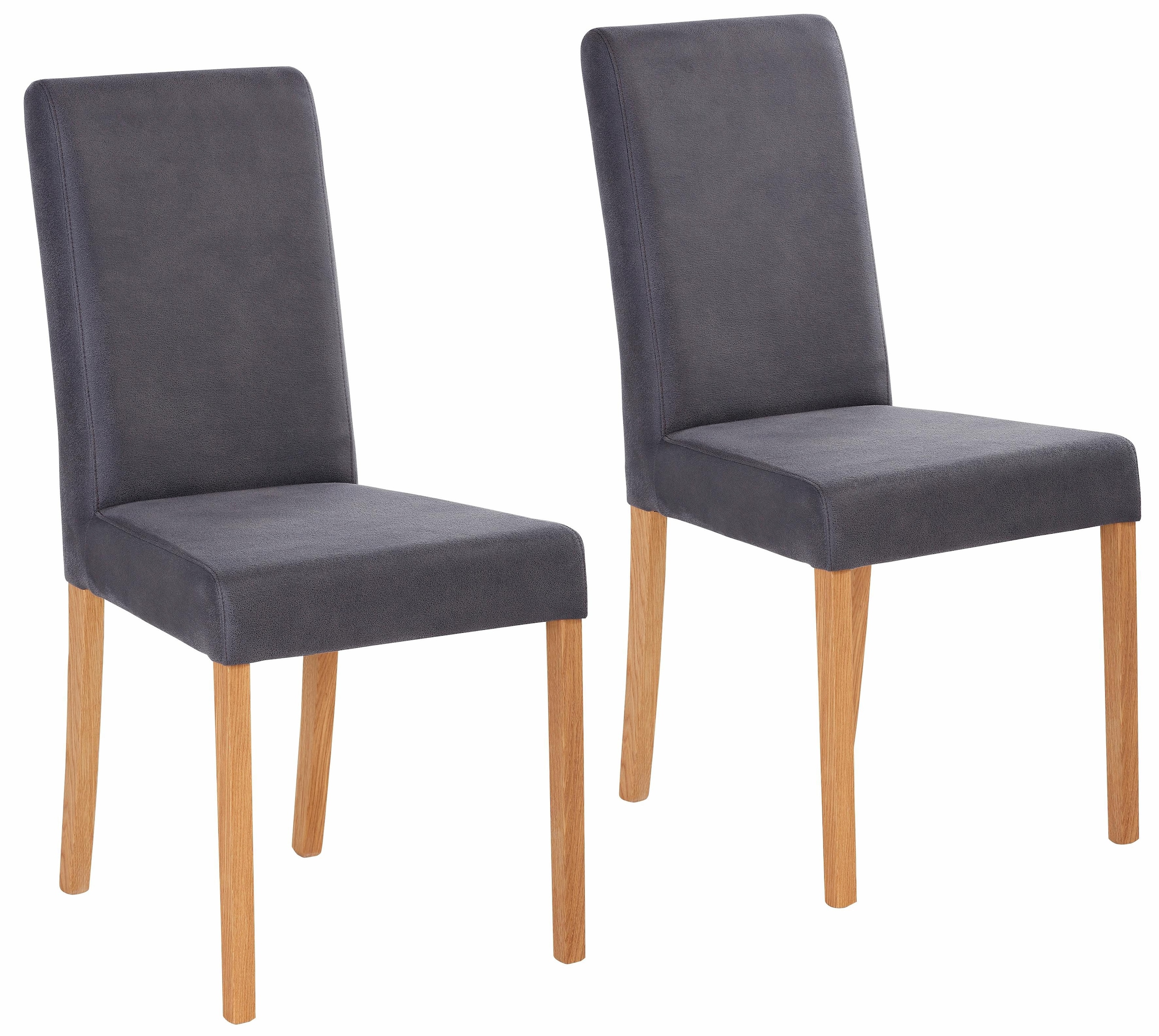 Home affaire 4-Fußstuhl »Bologna«, (Set), 6 St., Luxus-Microfaser, Gestell günstig online kaufen