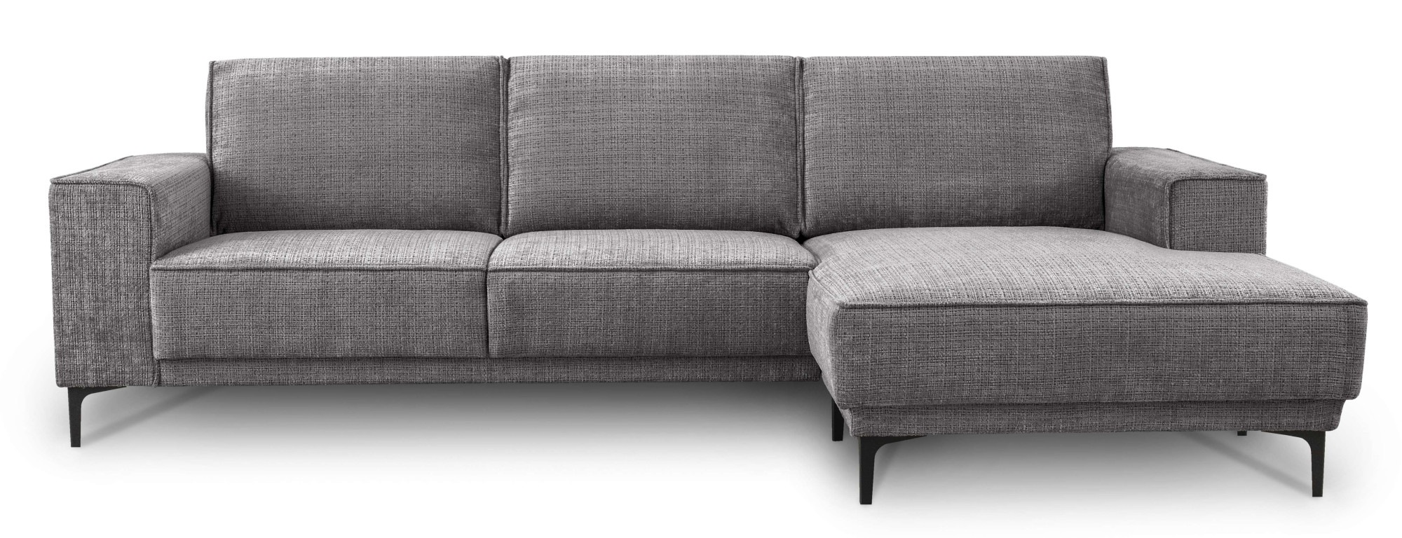 Places of Style Ecksofa »Polsterecke Oland, Struktur, Flachgewebe, Luxus-Mi günstig online kaufen