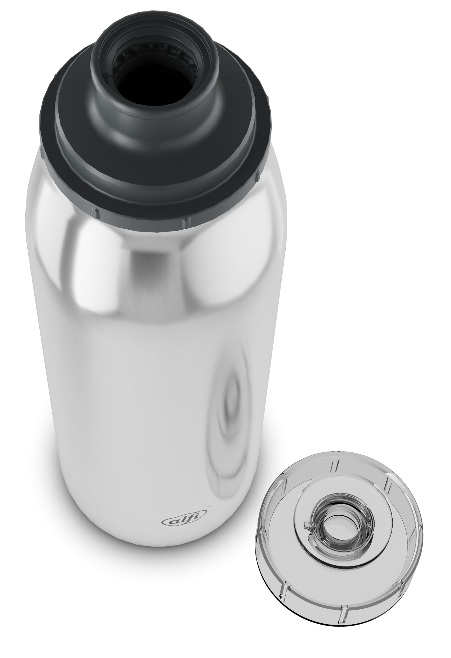 Alfi Isolierflasche »ISO BOTTLE, Edelstahlkörper, spülmaschinenfest« 0,5l, 12h heiß & 24h kalt, Trinköffnung mit konsistentem Trinkfluss