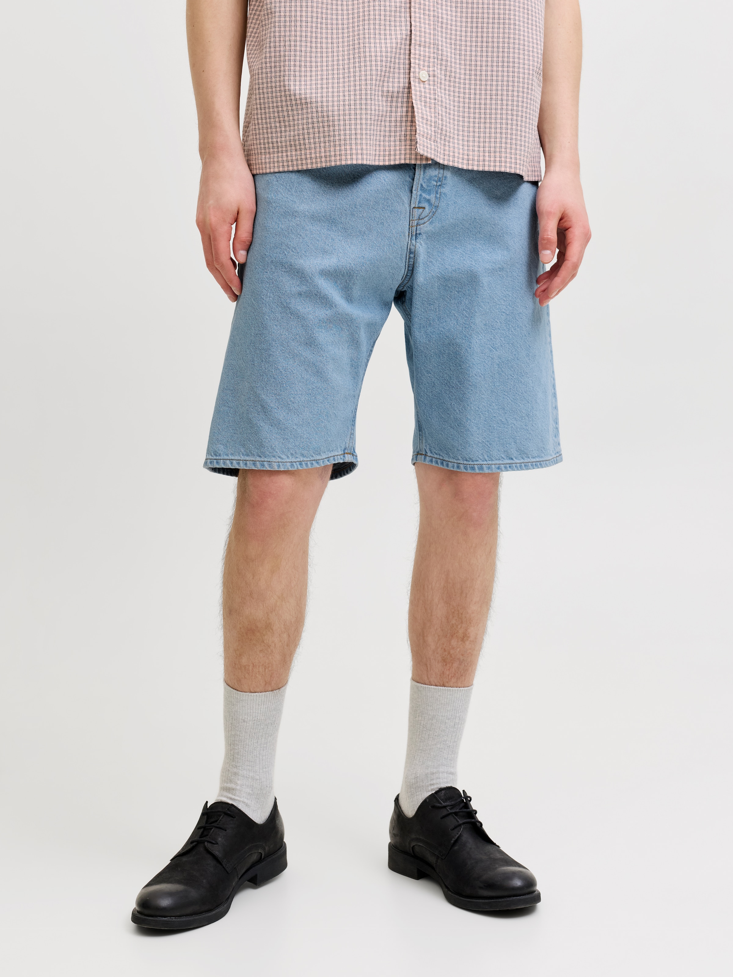 Jack & Jones Jeansshorts »JJIALEX JJORIGINAL SHORT« Baumwolle, high waist, baggy fit