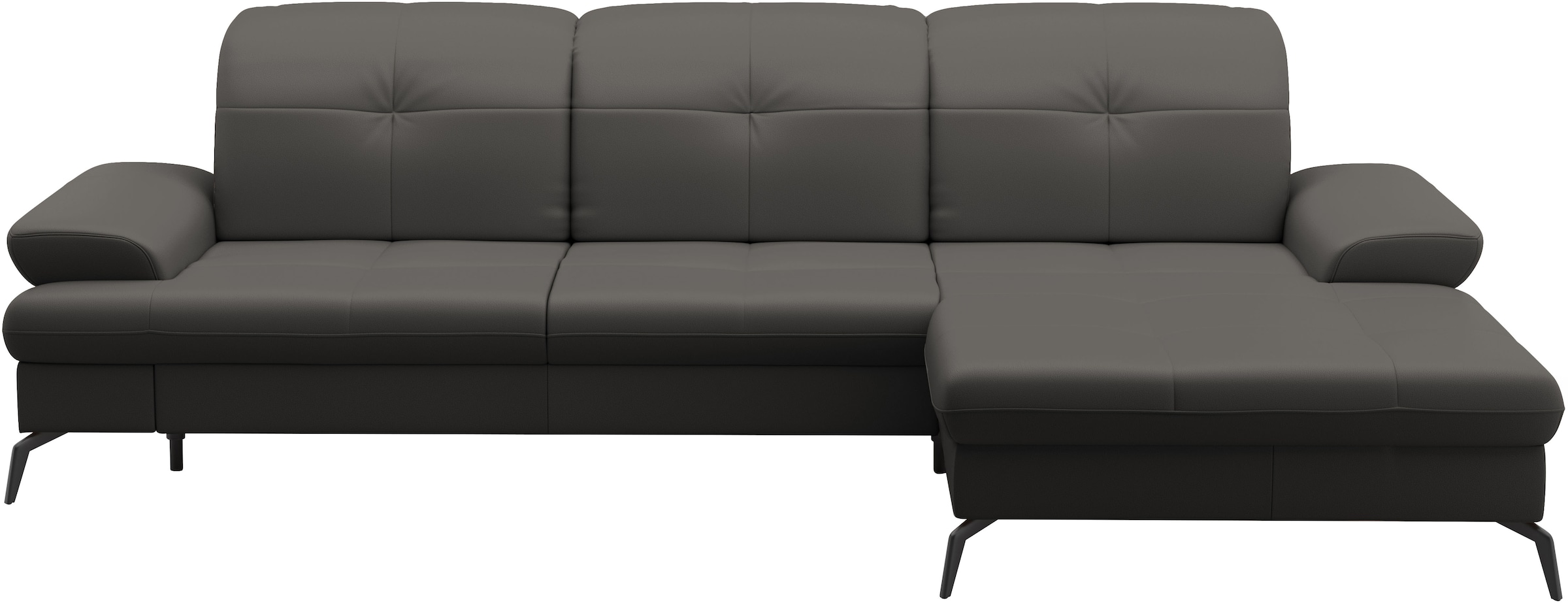 sit&more Ecksofa »Amica, L-Form, inkl. Sitztiefenverstellung & Armteilverstellung«, wahlweise mit Bettfunktion, Bettkasten und Kopfteilverstellung