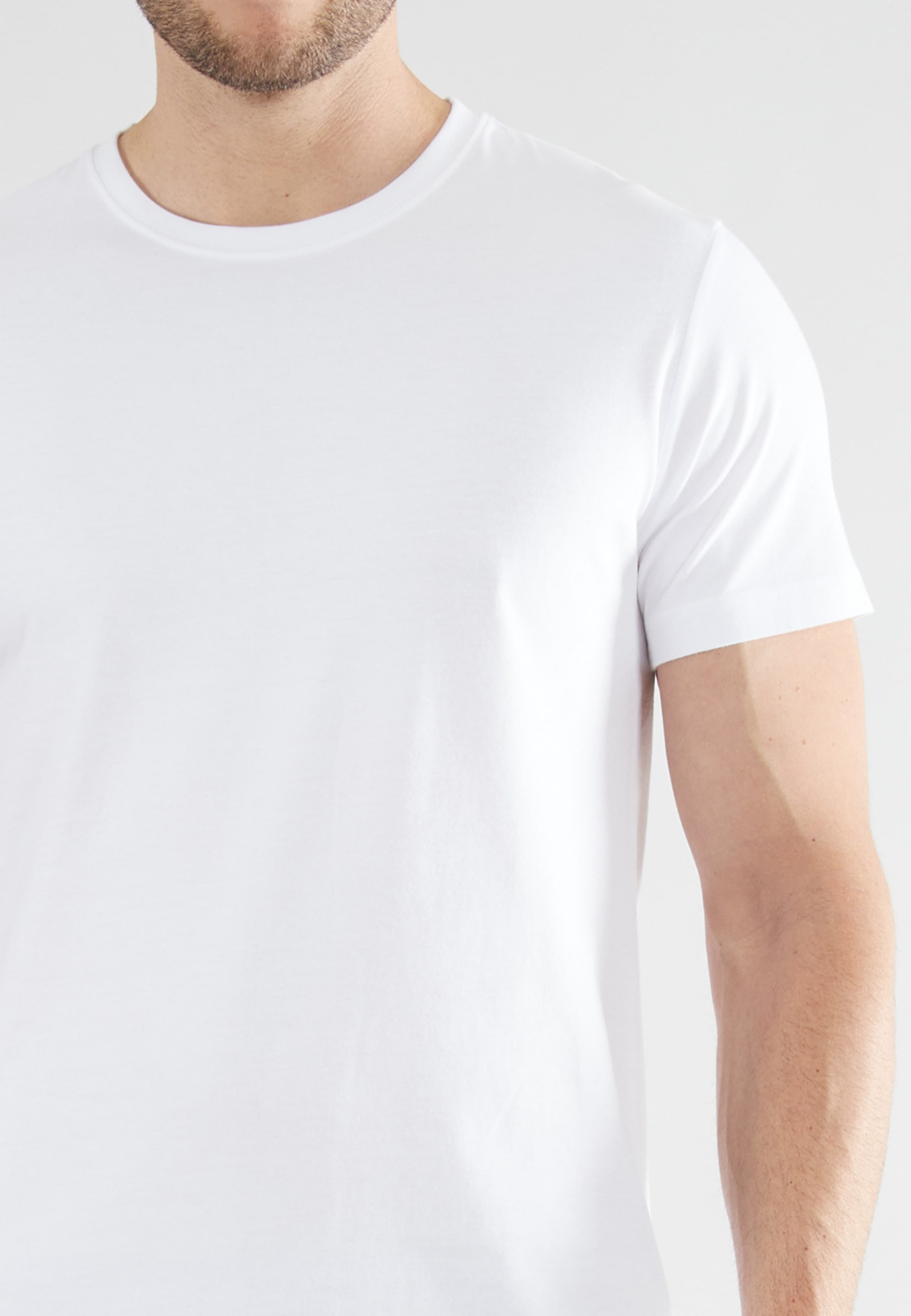 TOM TAILOR T-Shirt »Ohio« Kurzarm, Rundhalsausschnitt, basic, locker, elastisch, Baumwollmix