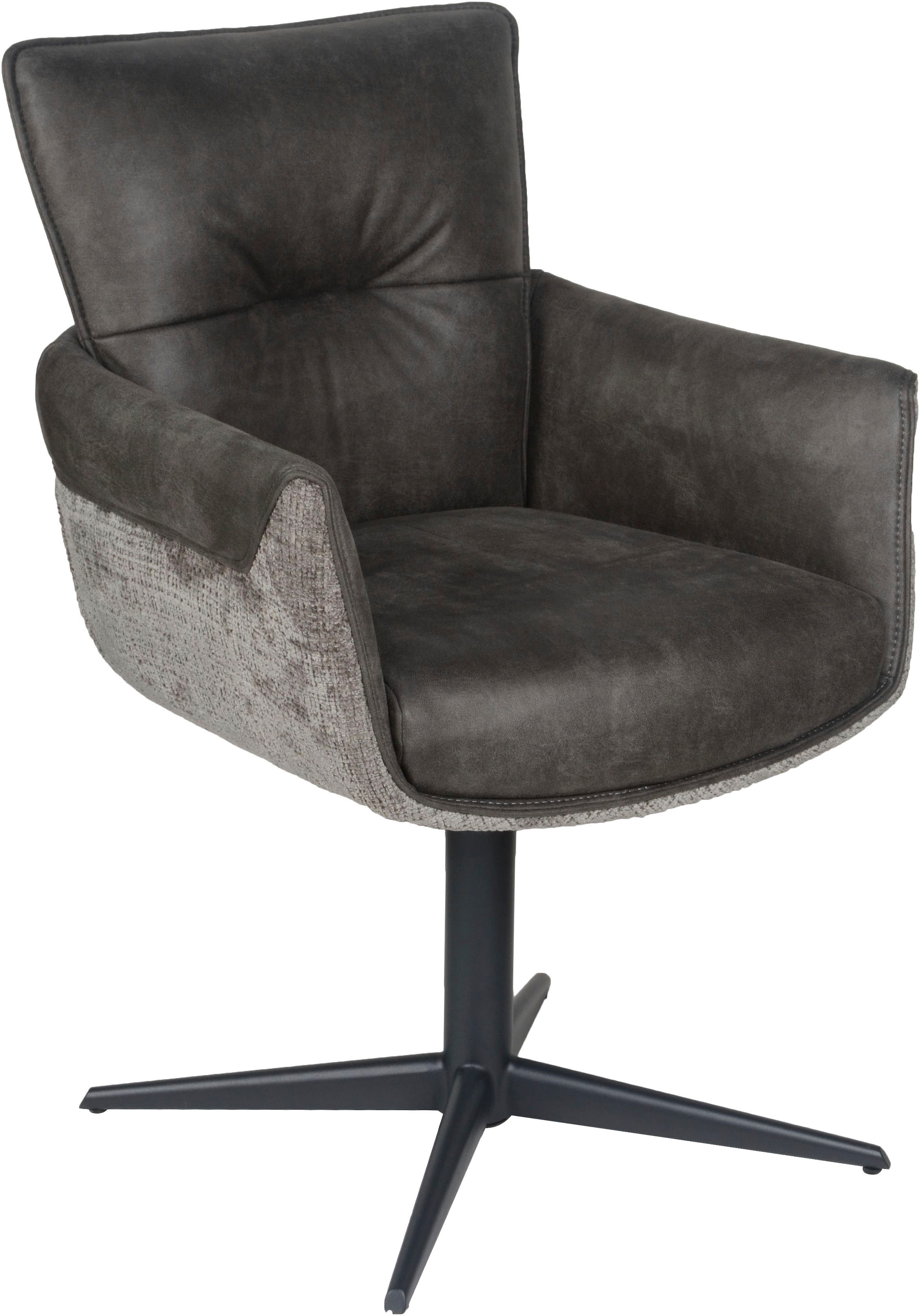 Home affaire Esszimmerstuhl »Milano« (Set) 2 Stk.Drehstuhl Milano grey