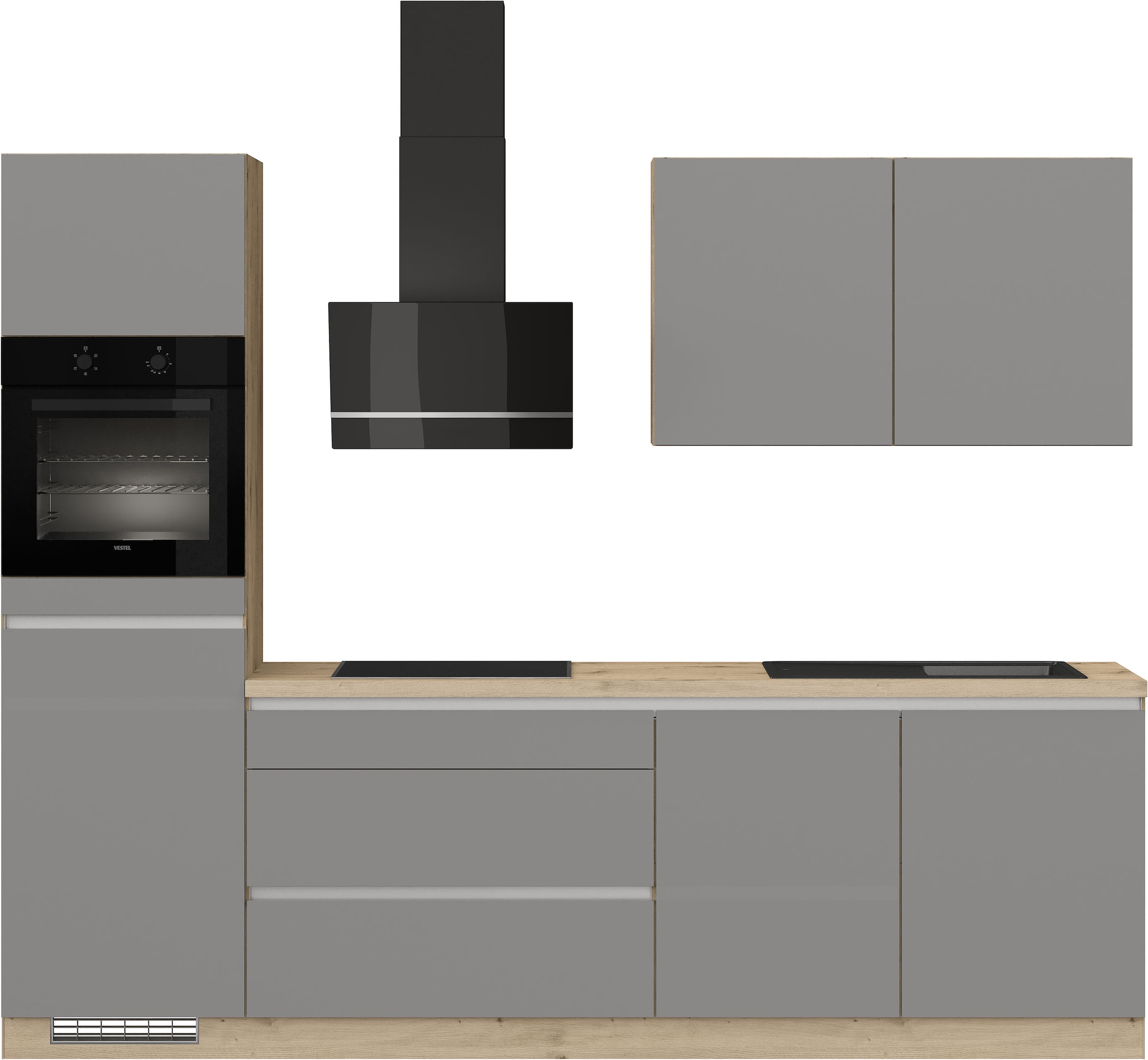 IMPULS KÜCHEN Küchenzeile »"Dublin", Anti Fingerprint Oberfläche, Schubkäst günstig online kaufen