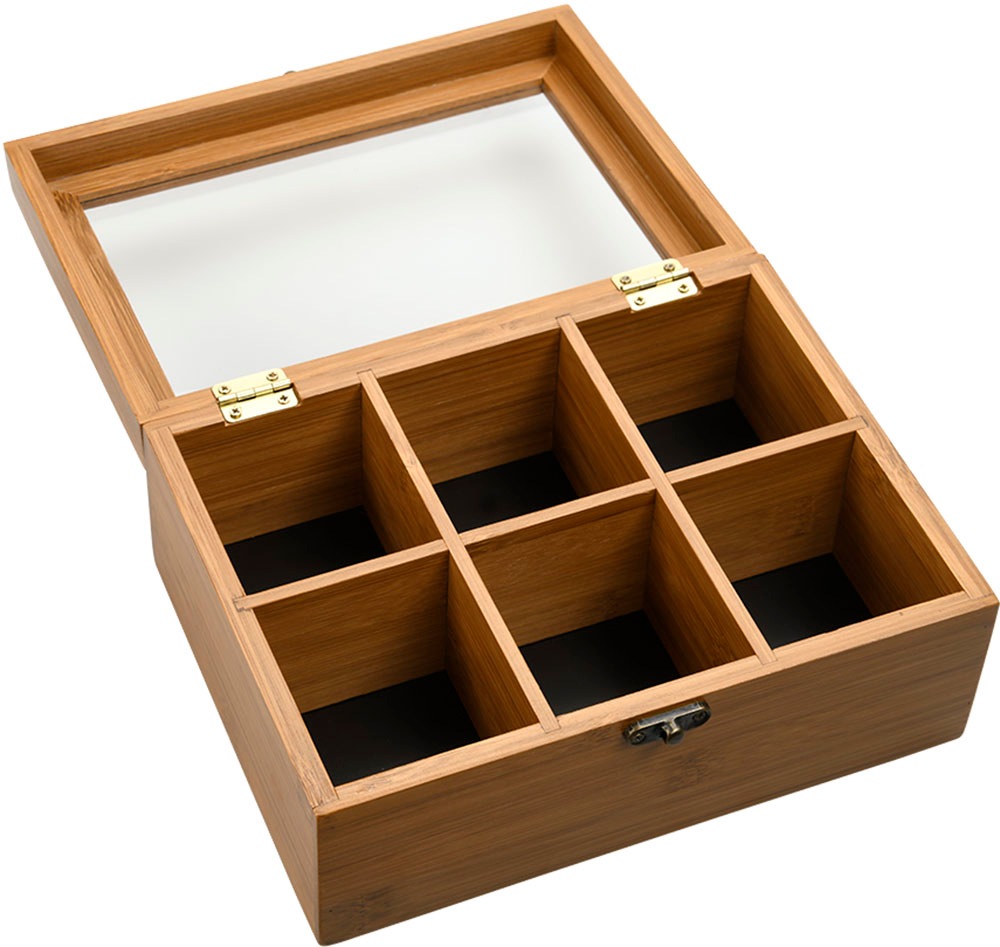 KESPER® Teebox 1 Stk. tlg. 6 Fächer, FSC®-zertifiziert