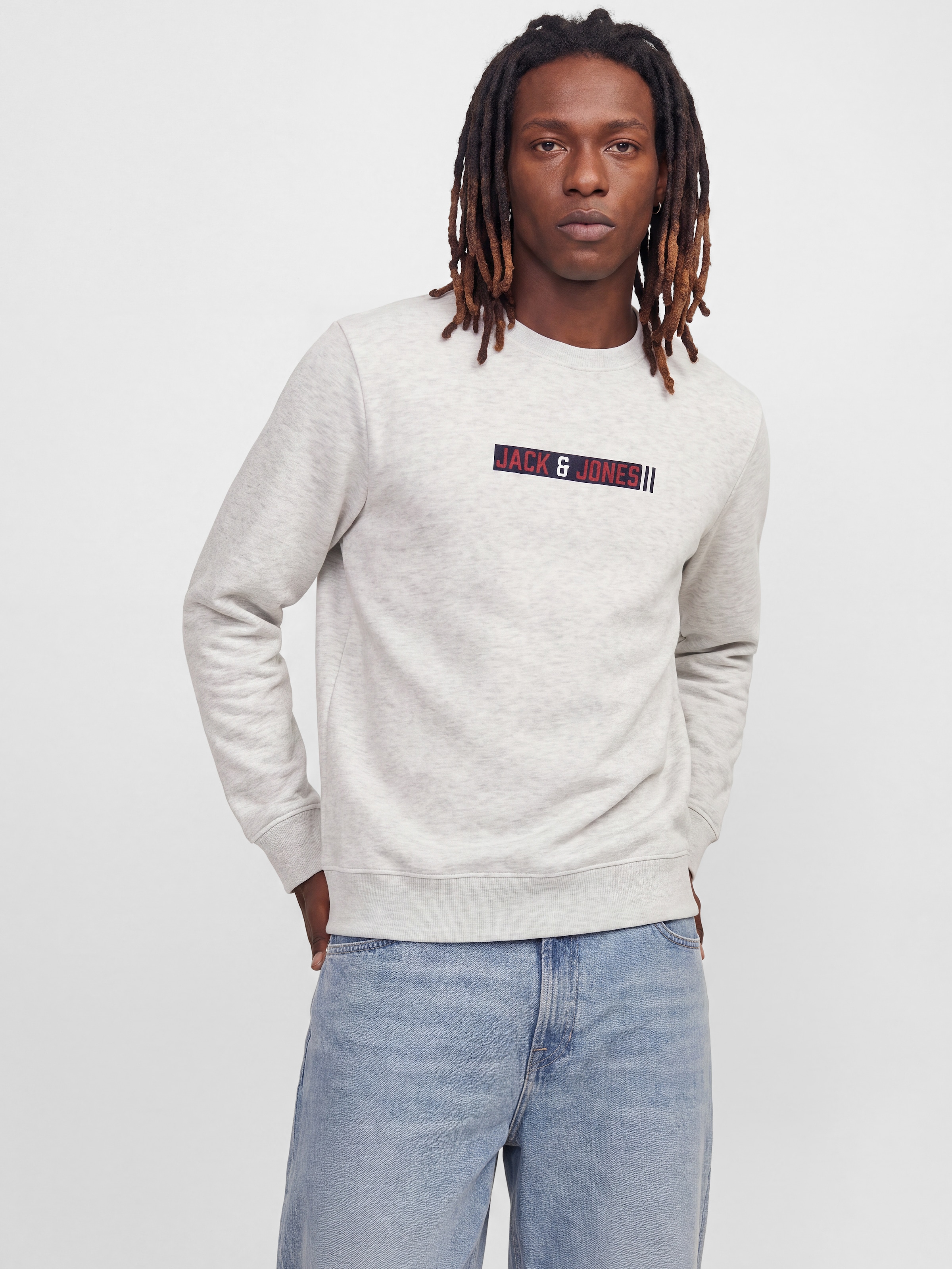 Jack & Jones Sweatshirt »JJMUNK SWEAT CREW NECK 3PK MP«, 3 Materialmix, normal geschnitten
