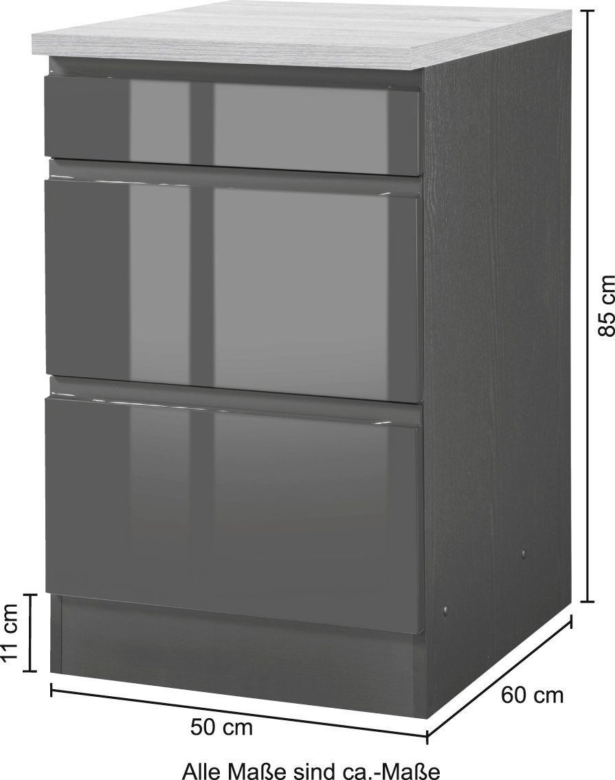HELD MÖBEL Unterschrank »KS-Virginia«, 50 cm breit, mit Auszügen