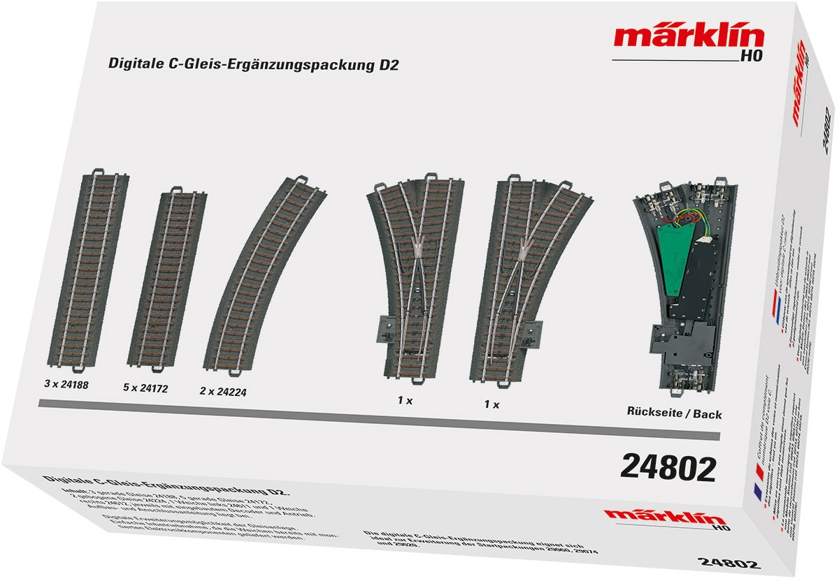 Gleise-Set »Digit. C-Gleis Ergänzungsp. D2, Wechselstrom - 24802«