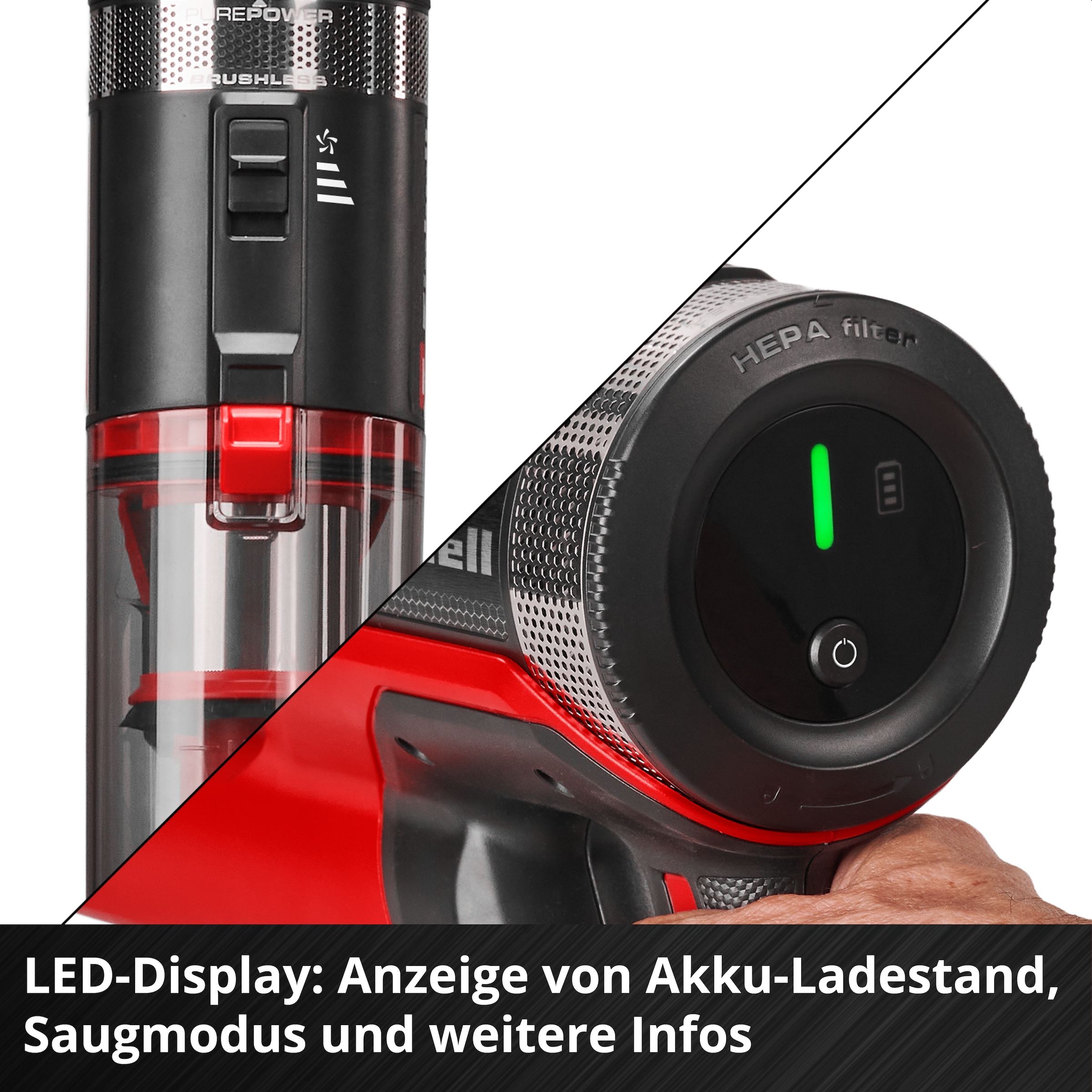 Einhell Akku-Stielstaubsauger »TE-SV 18/270 Li BL (1x 4,0Ah)« inkl. Akku und Ladegerät