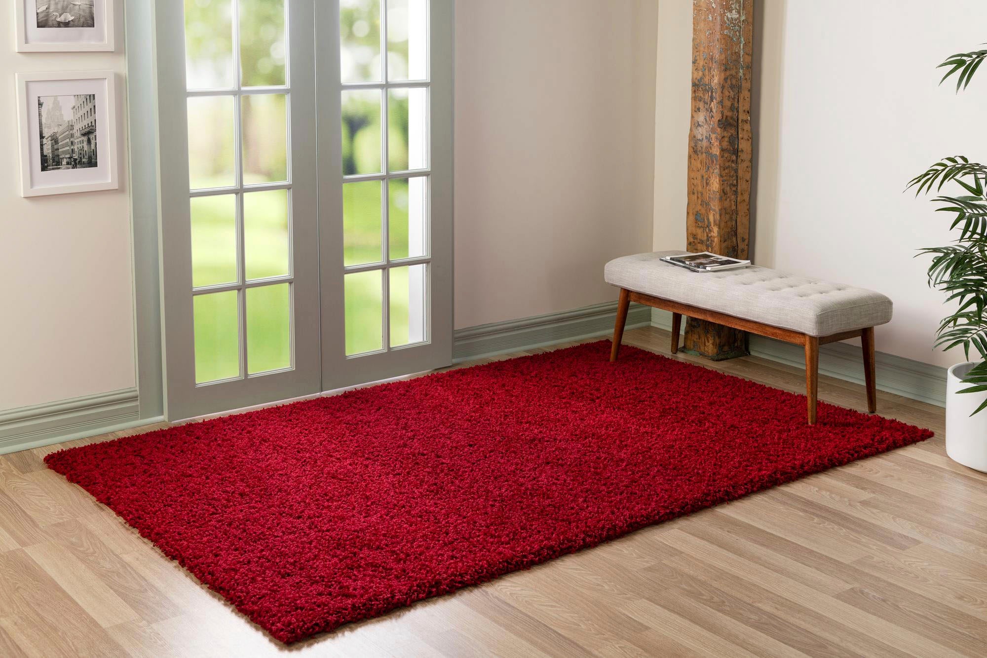Myflair Möbel & Accessoires Hochflor-Teppich »Shaggy Shag, LAGERRÄUMUNG!«, rechteckig, 38 mm Höhe, gewebt, Uni Farben, ideal im Wohnzimmer & Schlafzimmer