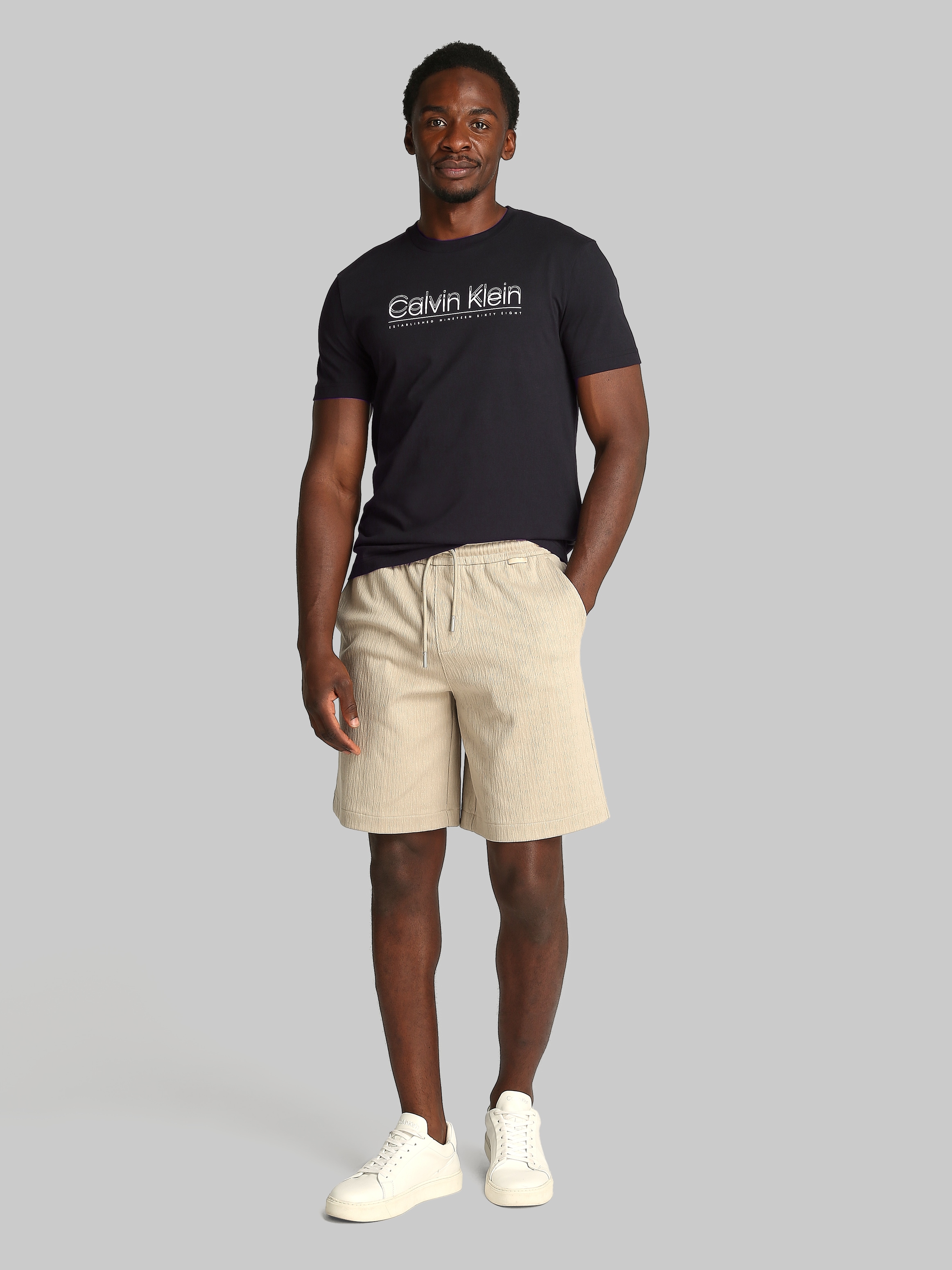 Calvin Klein T-Shirt »CP-DOUBLE LOGO T-SHIRT«, mit großem Logoschriftzug