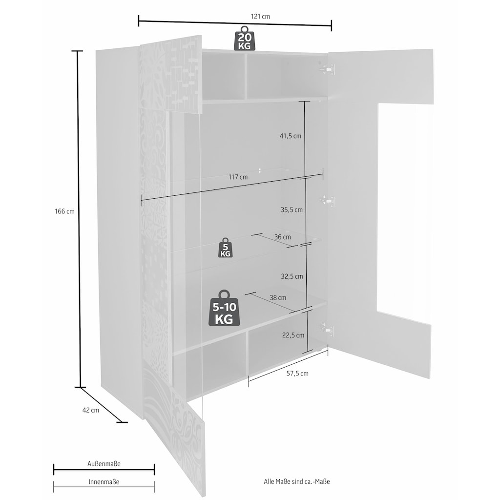 INOSIGN Stauraumvitrine »Miro«