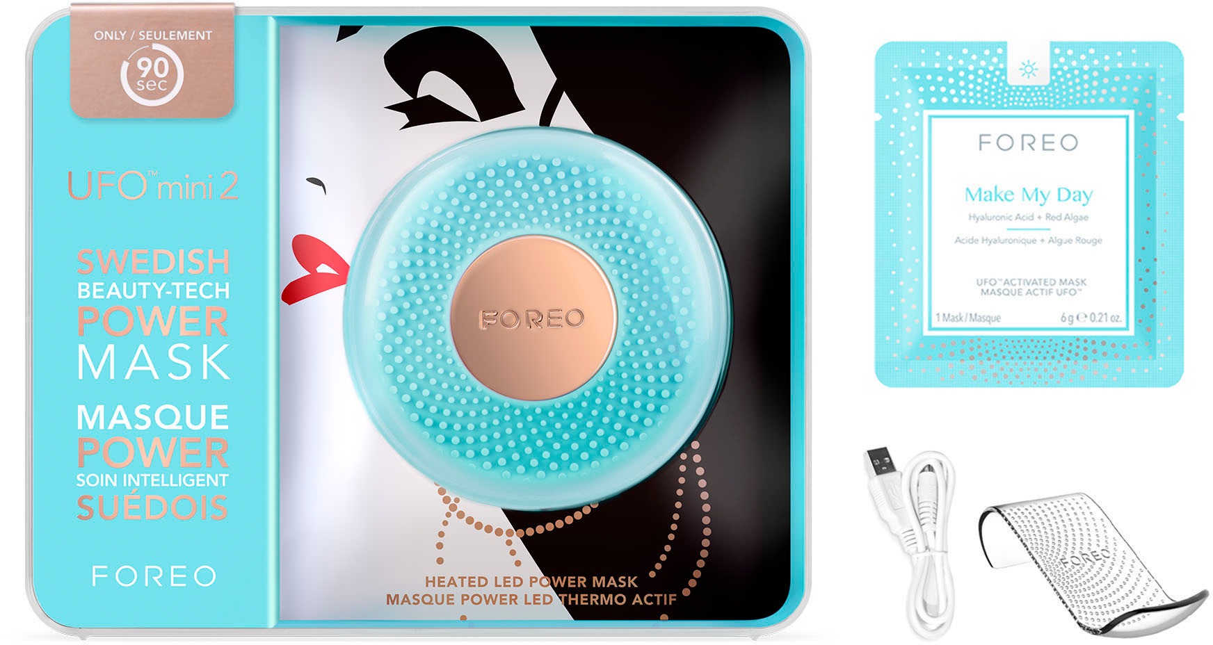 4. Bild von FOREO Elektrische Gesichtsreinigungsbürste »UFO mini 2«, für alle Hauttypen