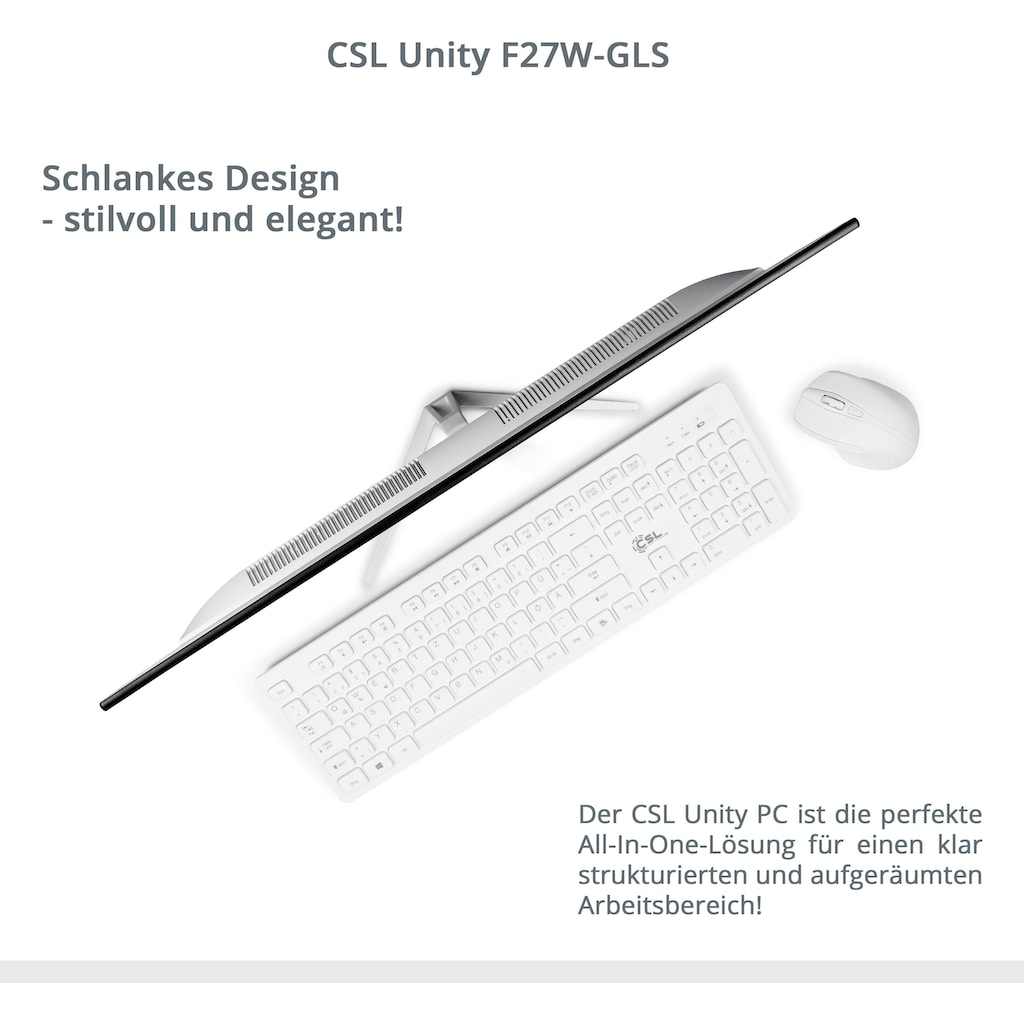 CSL All-in-One PC »Unity F27-GLS mit Windows 10 Pro«