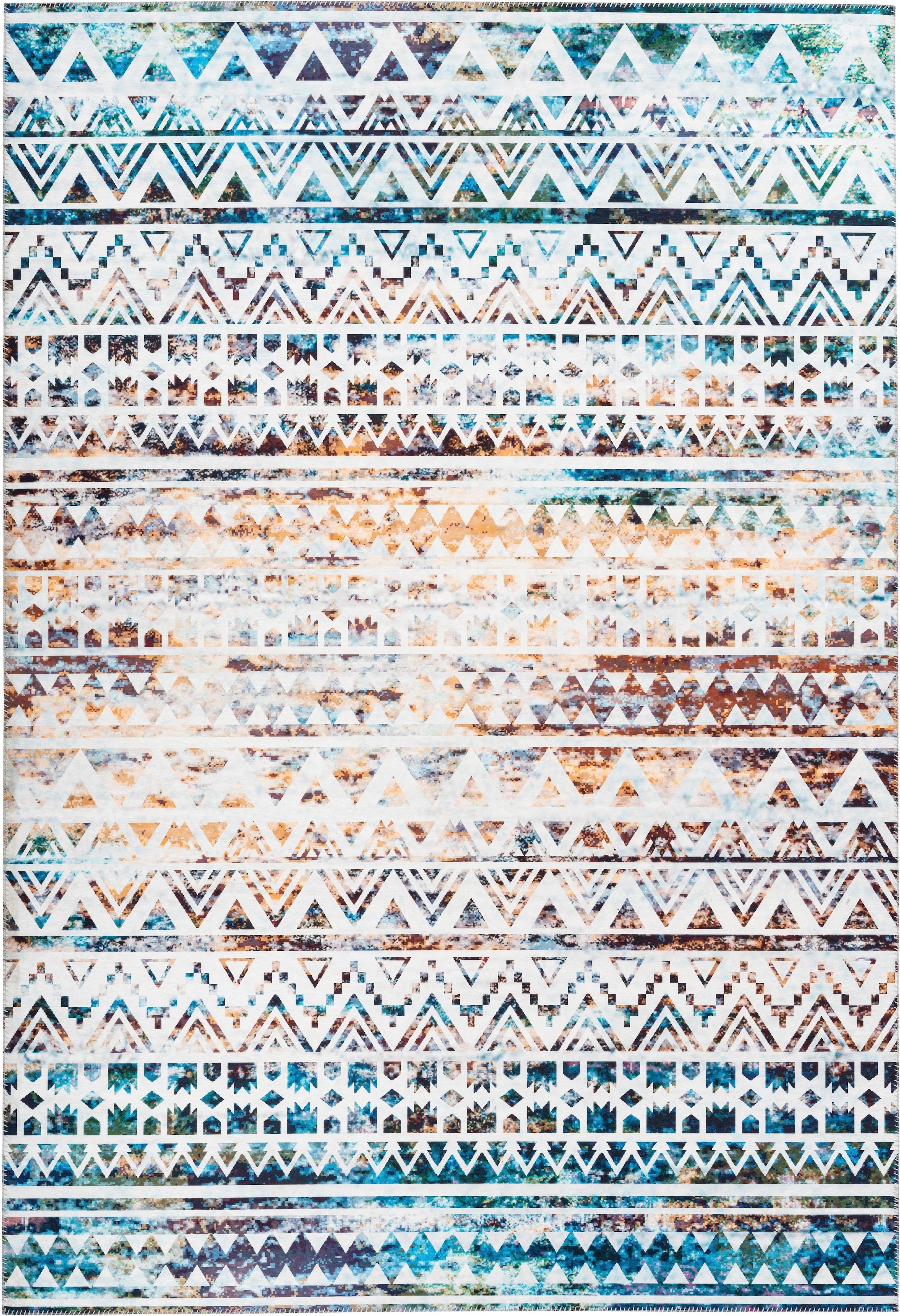 calo-deluxe Teppich »Castor 689«, rechteckig, 6 mm Höhe, Kurzflor, Wohnzimmer